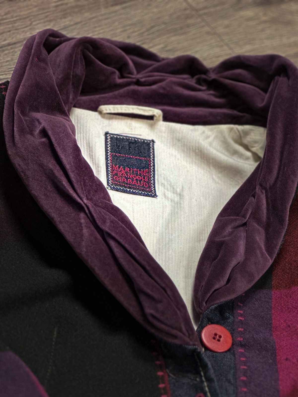 Marithe + Francois Girbaud Marithé + François Girbaud Patchwork Blazer, Avant-Garde Y2K Size S / US 4 / IT 40 - 3 Thumbnail
