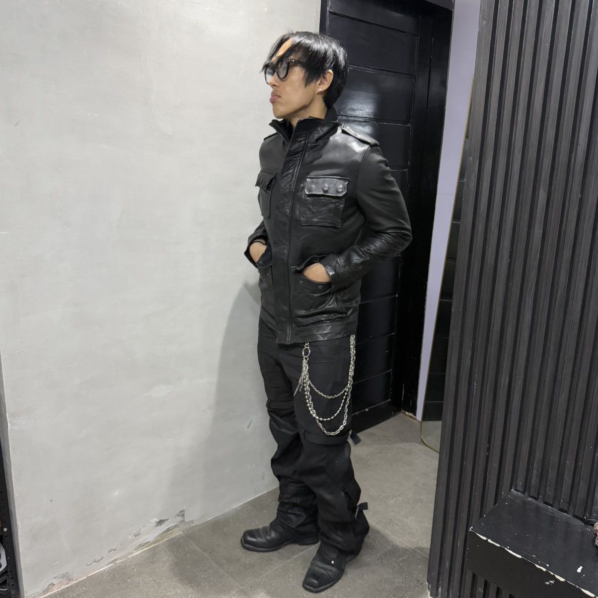 Japanese Brand Attack The Mind 7 Tactical Oxhide Leather Jacket Size US L / EU 52-54 / 3 - 23 Thumbnail