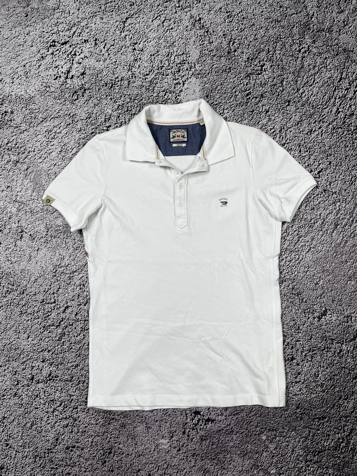 Vintage Y2K Diesel polo 1/4 tee casual streetwear size S