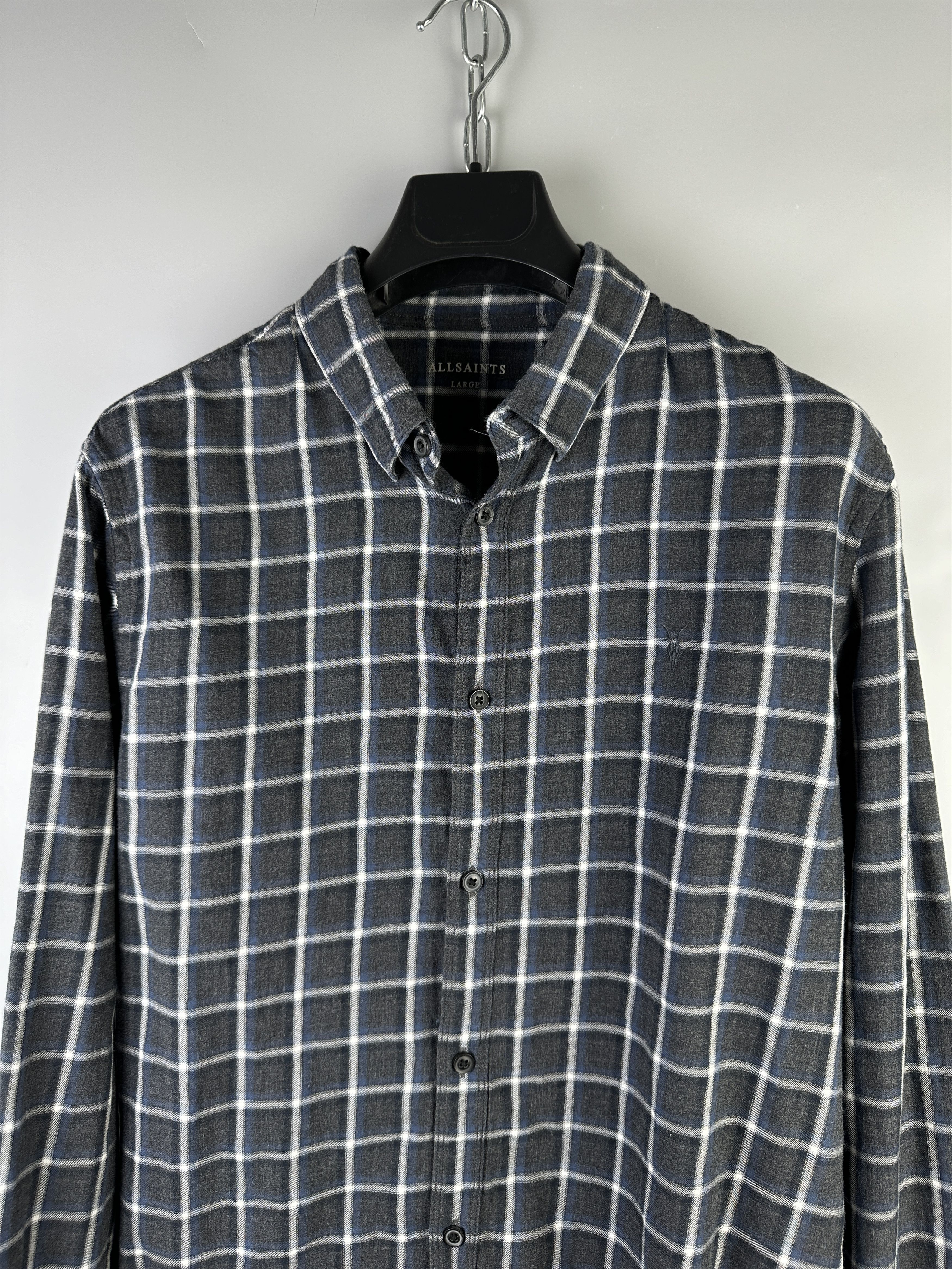 Allsaints Allsaints Check Long Sleeve Button Casual Shirt Size US L / EU 52-54 / 3 - 3 Thumbnail