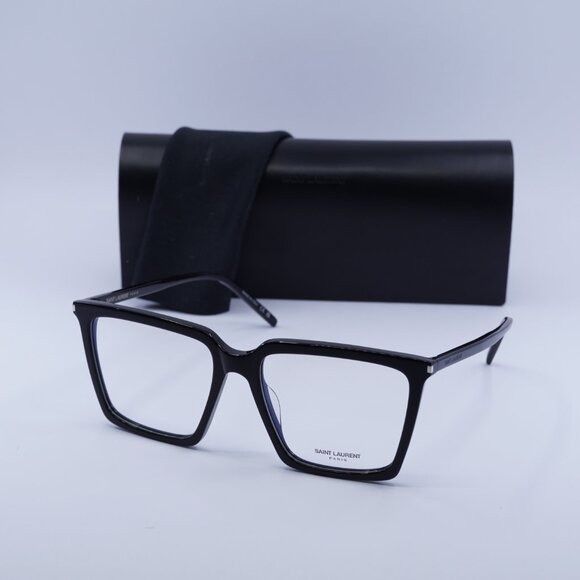 Saint Laurent Paris 🕶️ New Saint Laurent SL474 OPT 001 Eyeglasses - Black Frame Size ONE SIZE - 1 Thumbnail
