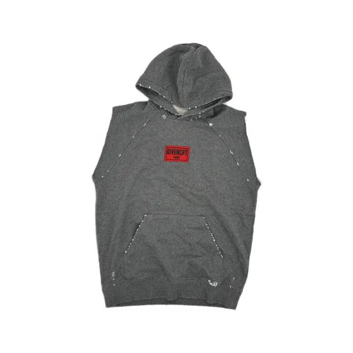 Givenchy Givenchy Sleeveless Hooded Sweatshirt Size US S / EU 44-46 / 1 - 1 Thumbnail