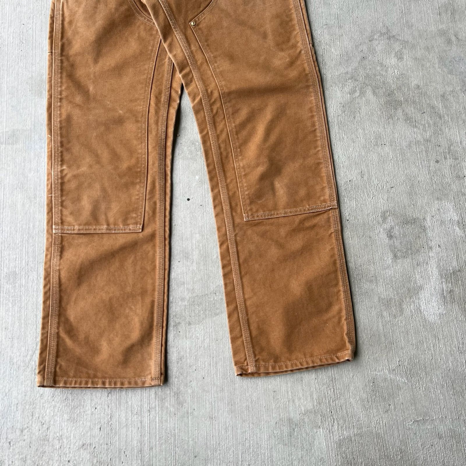 Carhartt × Vintage Carhartt brown double knee work wear carpenter pants Size US 27 - 3 Thumbnail