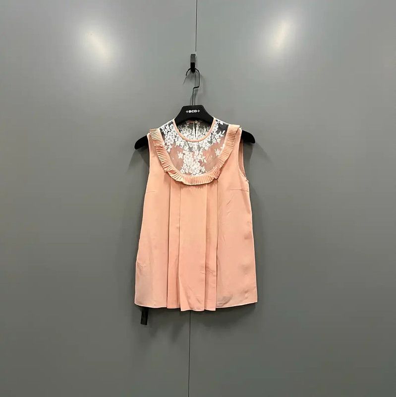 Miu Miu Miu Miu Summer Pink Cotton Short T-Shirt 0089 Size ONE SIZE - 1 Thumbnail