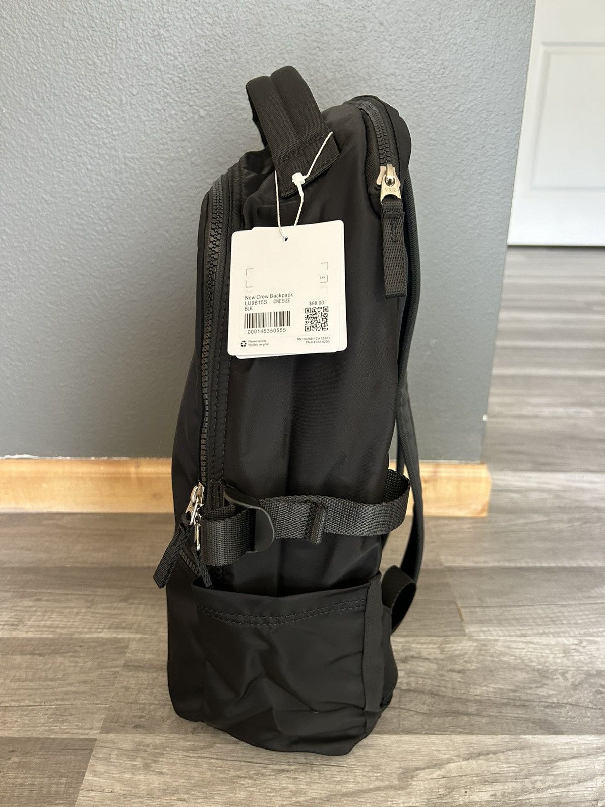 Lululemon Lululemon Backpack New Crew Black New With Tags 22L Size ONE SIZE - 4 Thumbnail