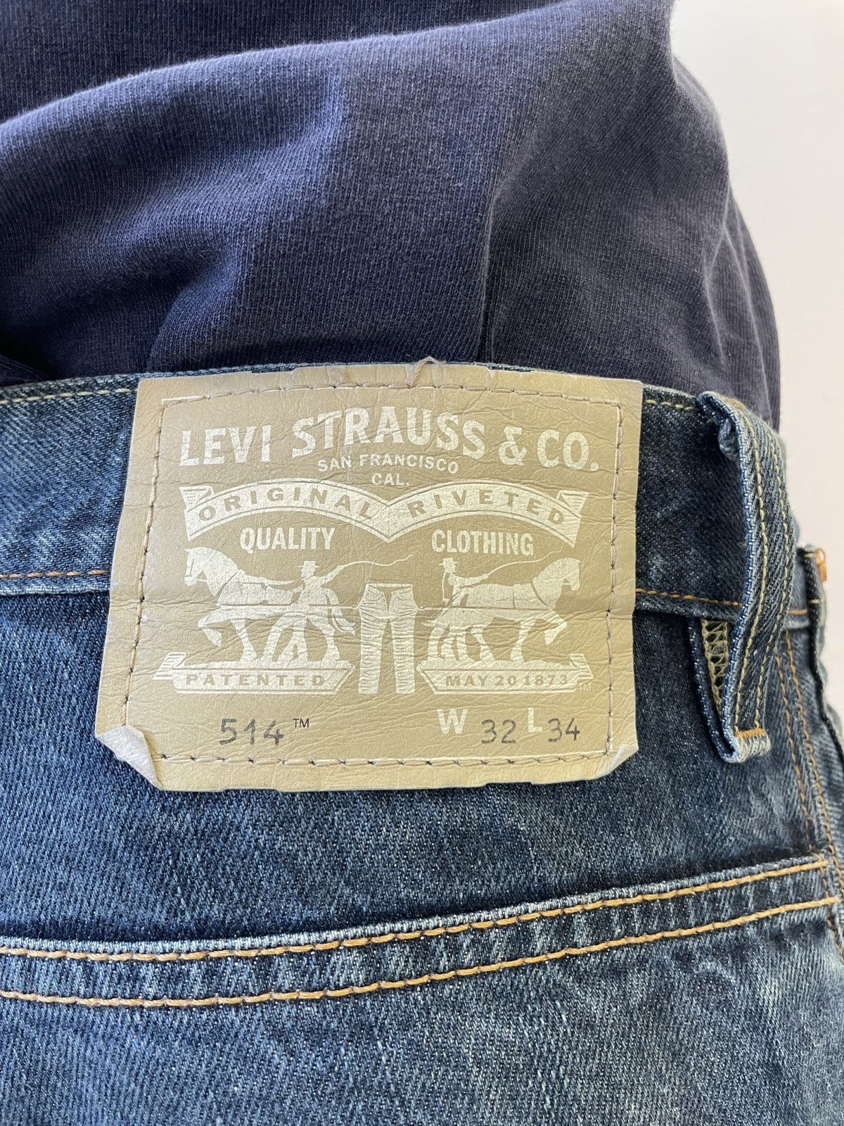 Levi's Title: Levis 514 Dark Wash Denim Jeans W34 Heritage Fade Size US 34 / EU 50 - 7 Thumbnail