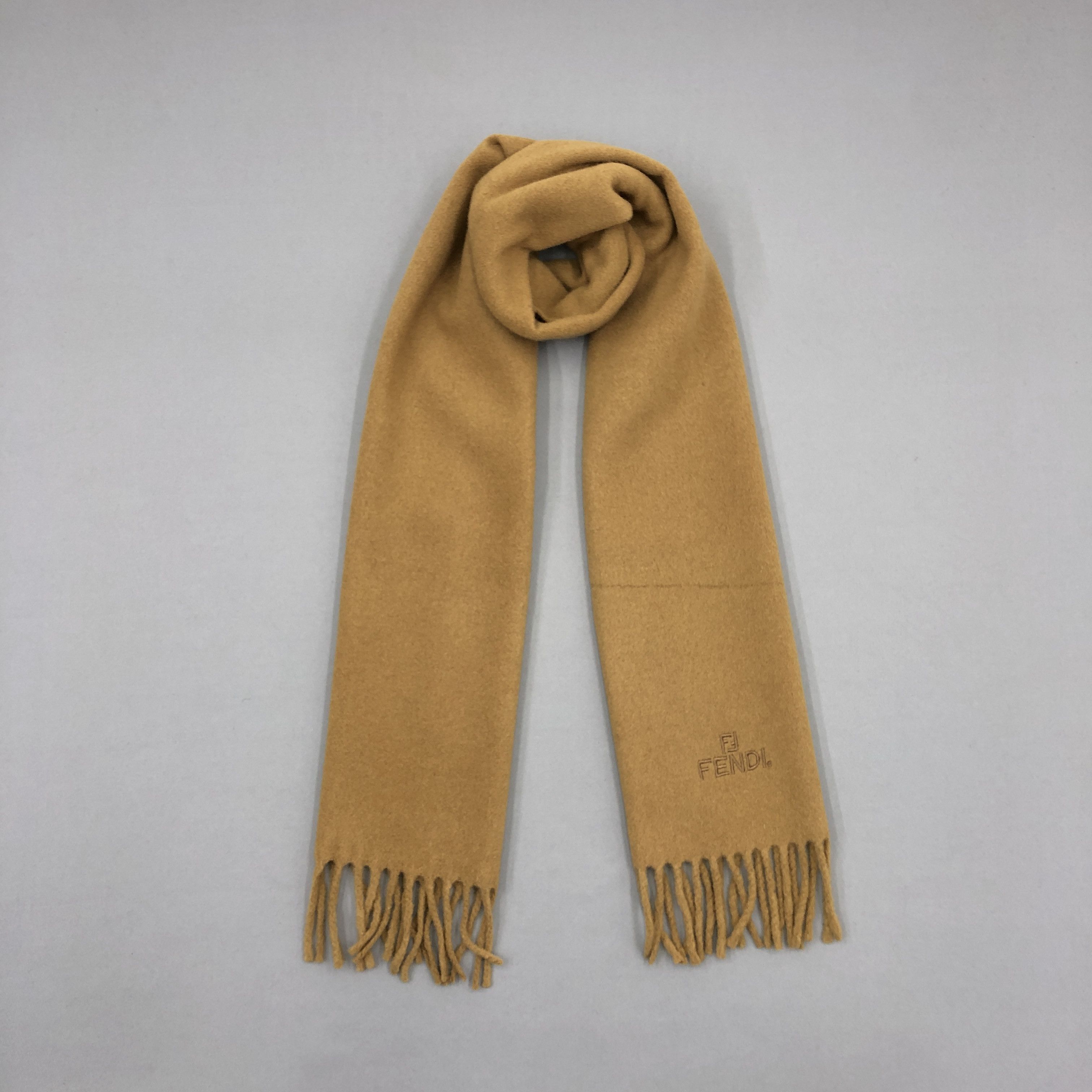Fendi Vintage Fendi Scarf Muffler Wool Winter Fringe Neck Scarves Size ONE SIZE - 1 Thumbnail