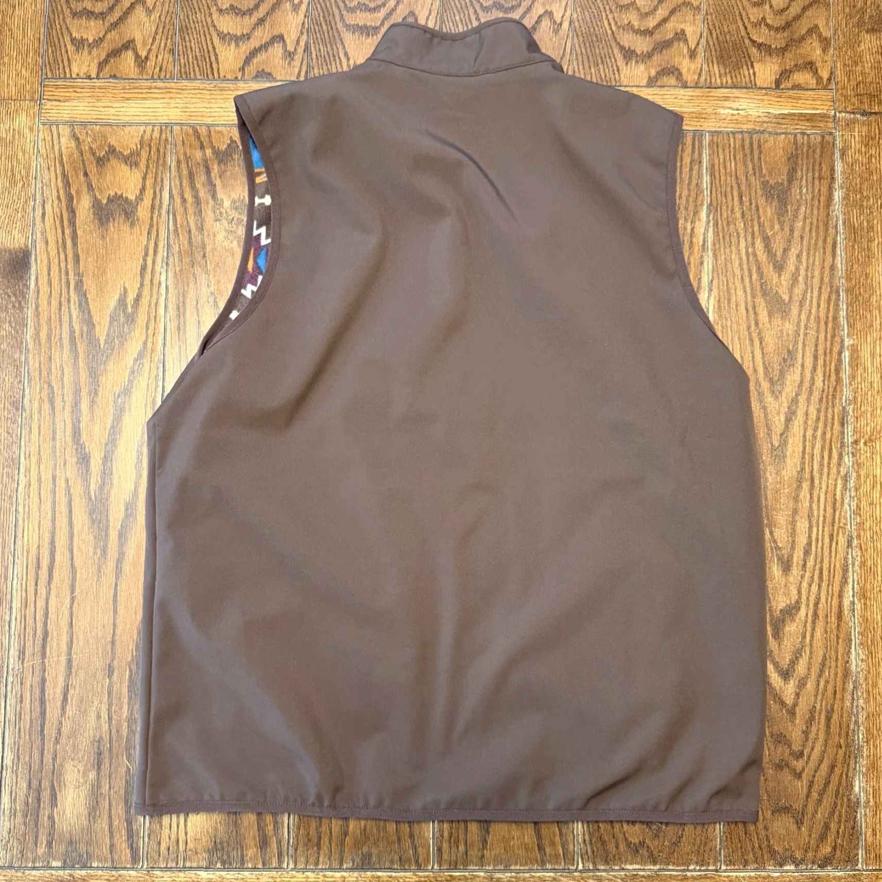 Vintage Rank 45 Aztec Tribal Full Zip Fleece Lined Softshell Vest Women XL Reversible Green Size XL / US 12-14 / IT 48-50 - 6 Thumbnail