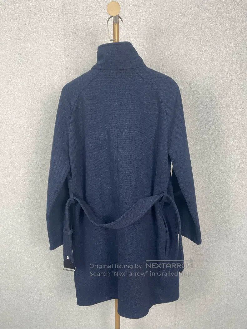 Hermes Hermes Dark Blue Wool Long Coat Size XXS / US 00 / IT 34 - 2 Thumbnail