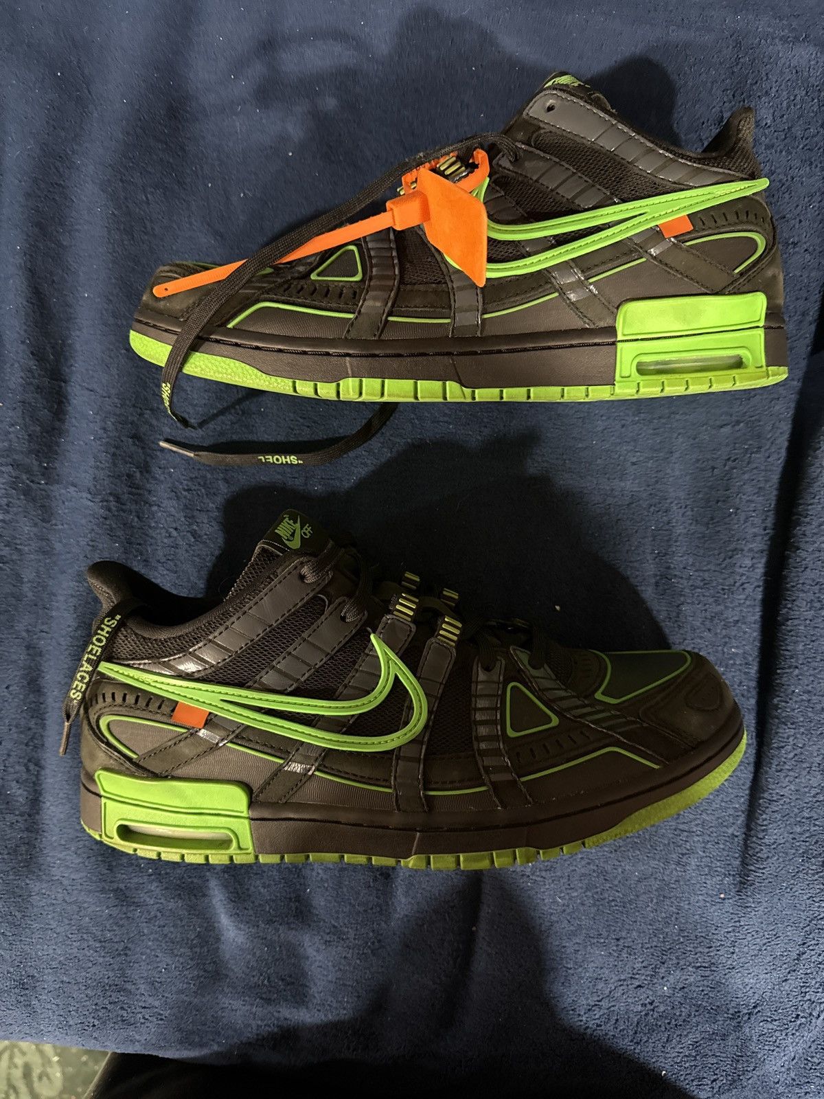 Nike × Off-White Nike Air Rubber Dunk Low Off White Green Strike Size US 11.5 / EU 44-45 - 2 Thumbnail