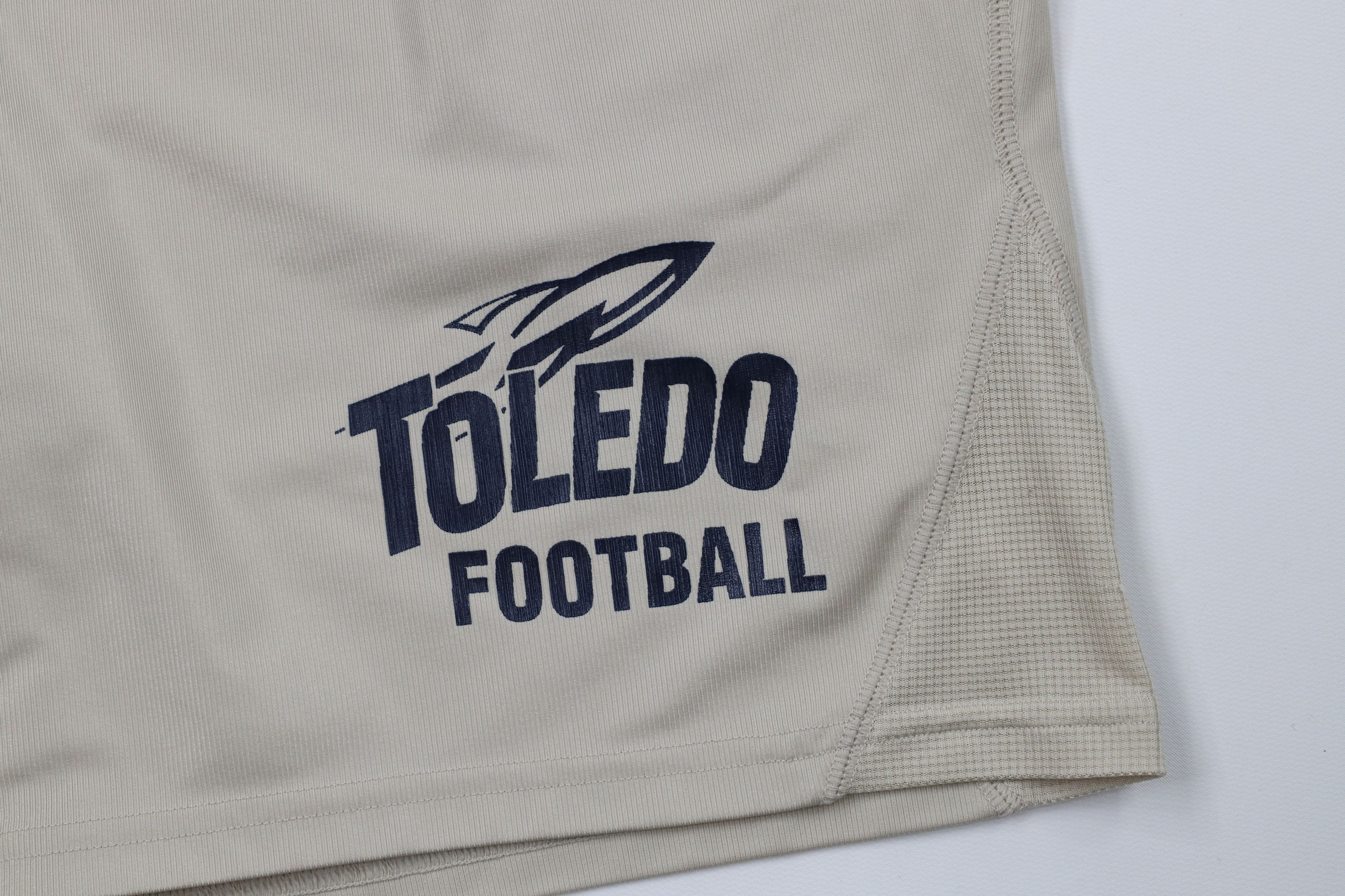 Under Armour × Vintage Under Armour University of Toledo Football Shorts Beige Size US 34 / EU 50 - 5 Thumbnail