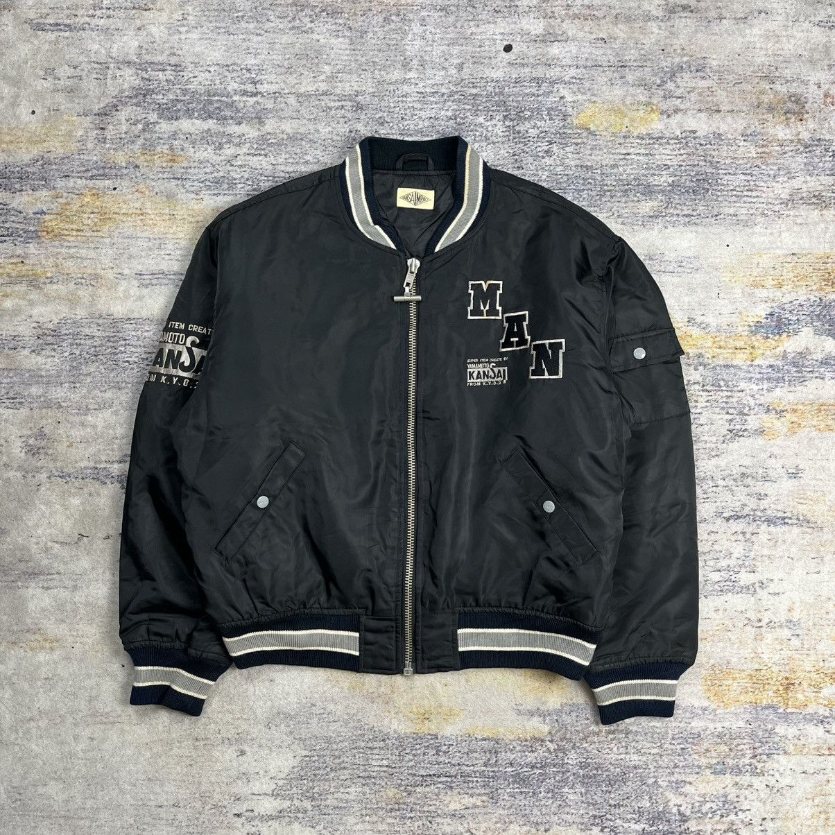 Yohji Yamamoto 90s Kansai Yamamoto embroidery dragon reflective logo jacket Size US L / EU 52-54 / 3 - 3 Thumbnail