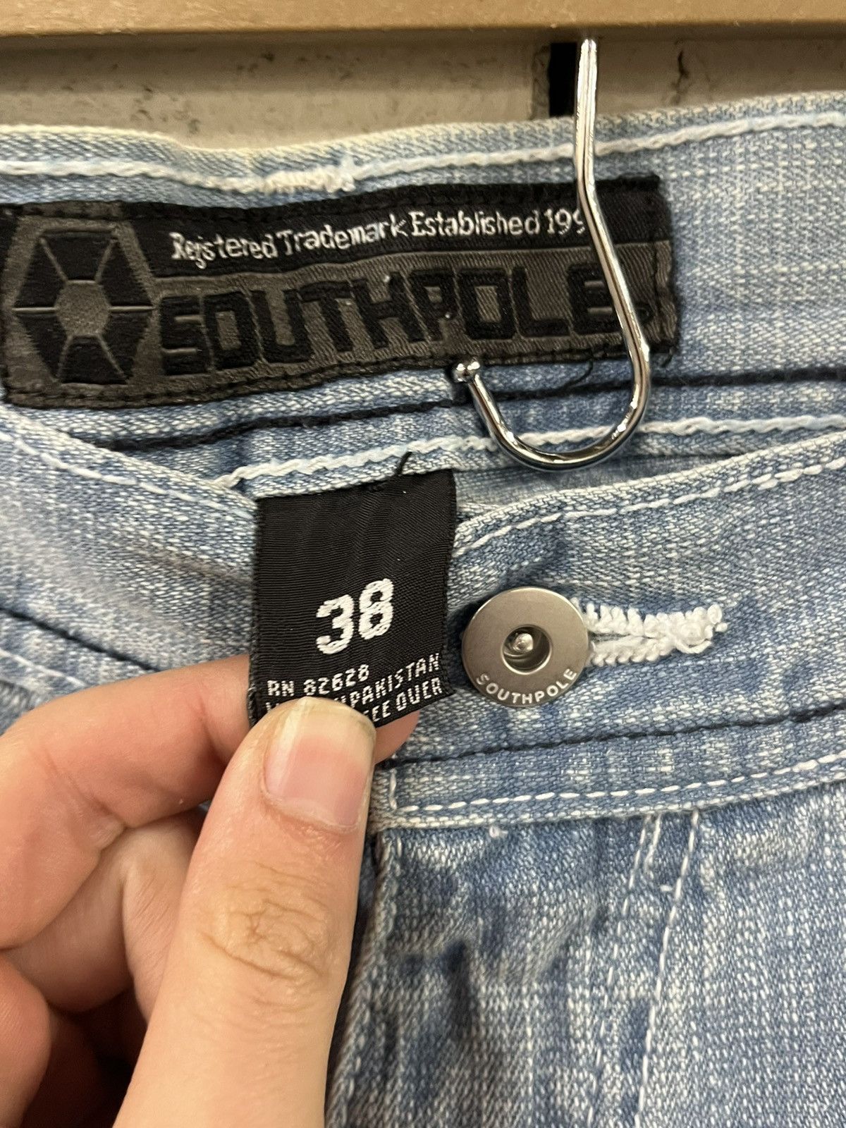Southpole Southpole y2k denim baggy fit wide leg skater streetwear NWT Size US 36 / EU 52 - 6 Thumbnail