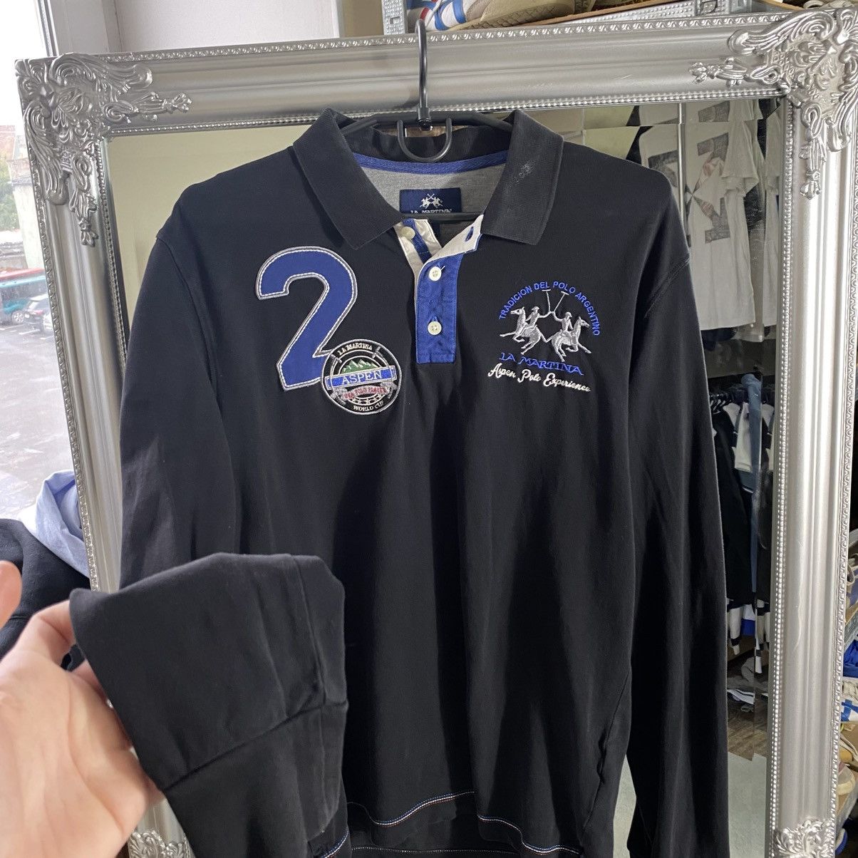 La Martina Vintage La Martina long sleeve rugby polo t shirt Size US L / EU 52-54 / 3 - 3 Thumbnail