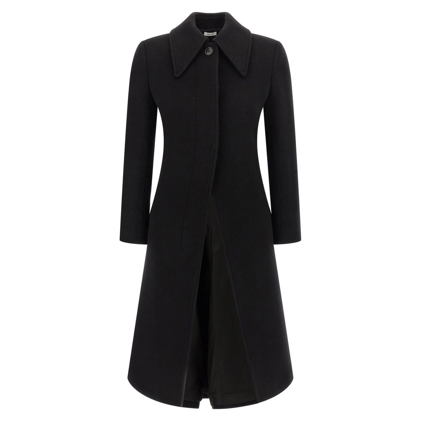 Alexander McQueen ALEXANDER MCQUEEN Black Wool/Cashmere Coat New & Authentic ( Size M / US 6-8 / IT 42-44 - 1 Thumbnail