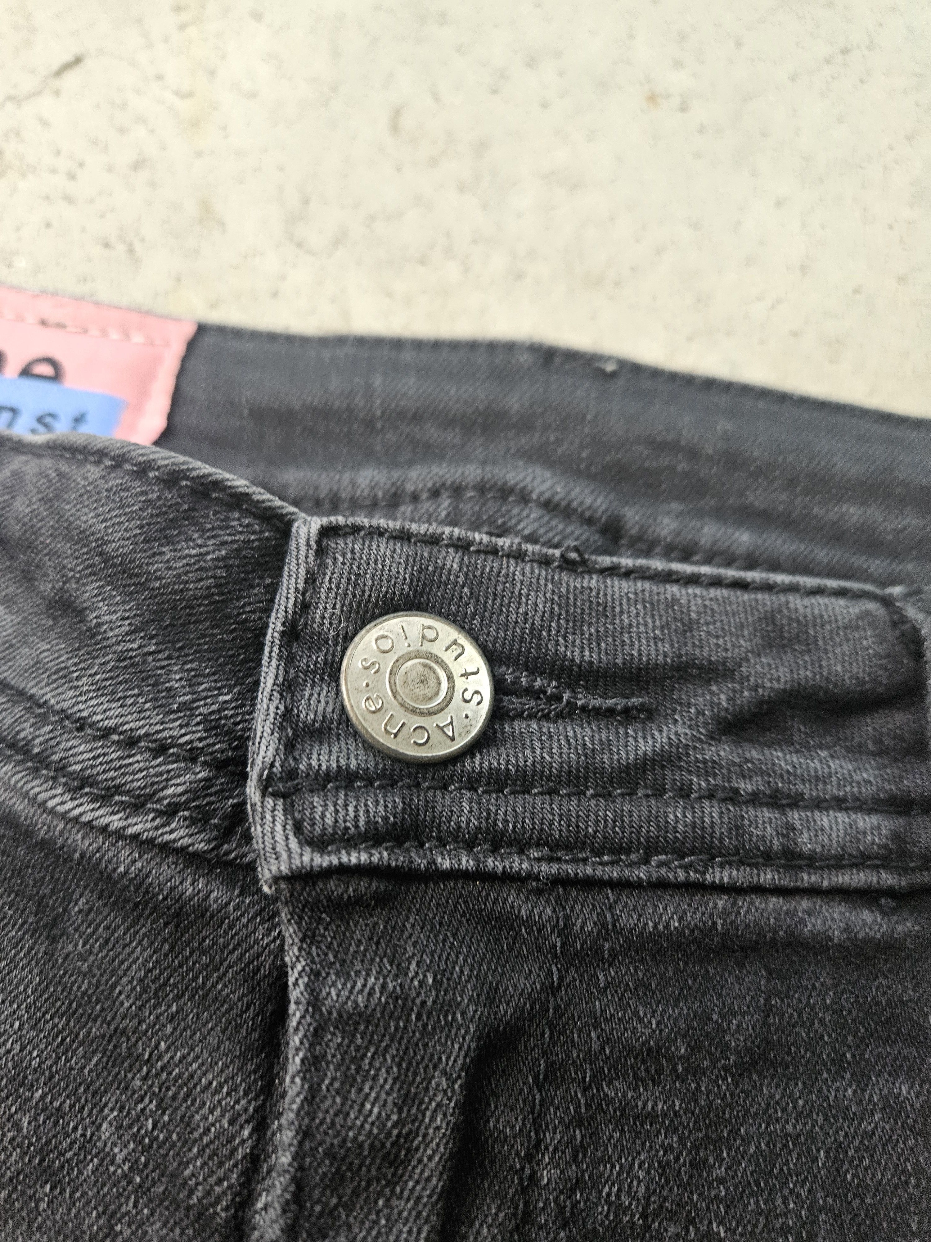 Acne Studios Blå Konst Climb Dark Blue Black Denim Jeans Size US 28 / EU 44 - 8 Thumbnail