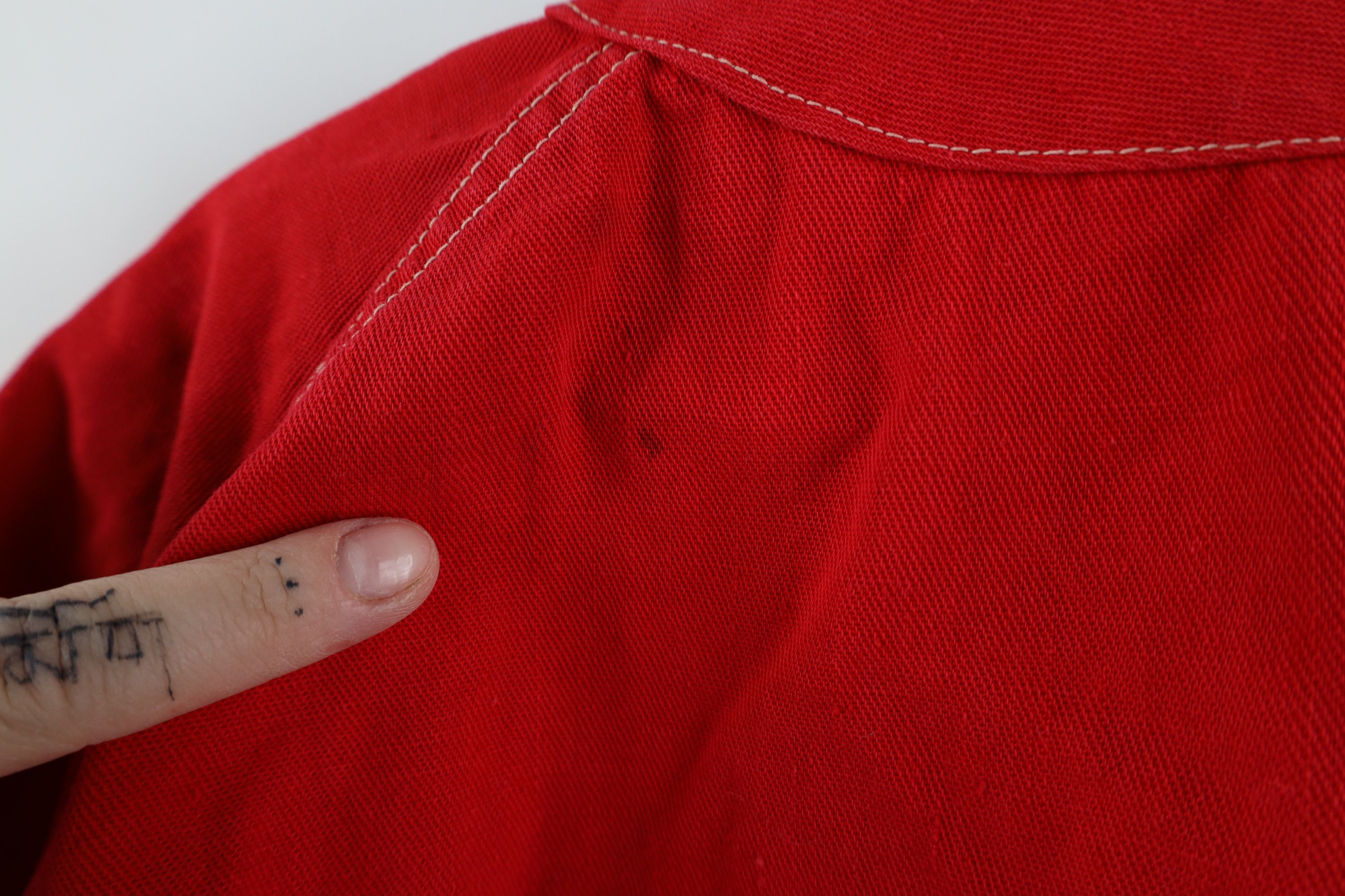 Vintage Vintage 40s 50s Salem Baseball Jersey Uniform Red USA Size US XL / EU 56 / 4 - 12 Thumbnail