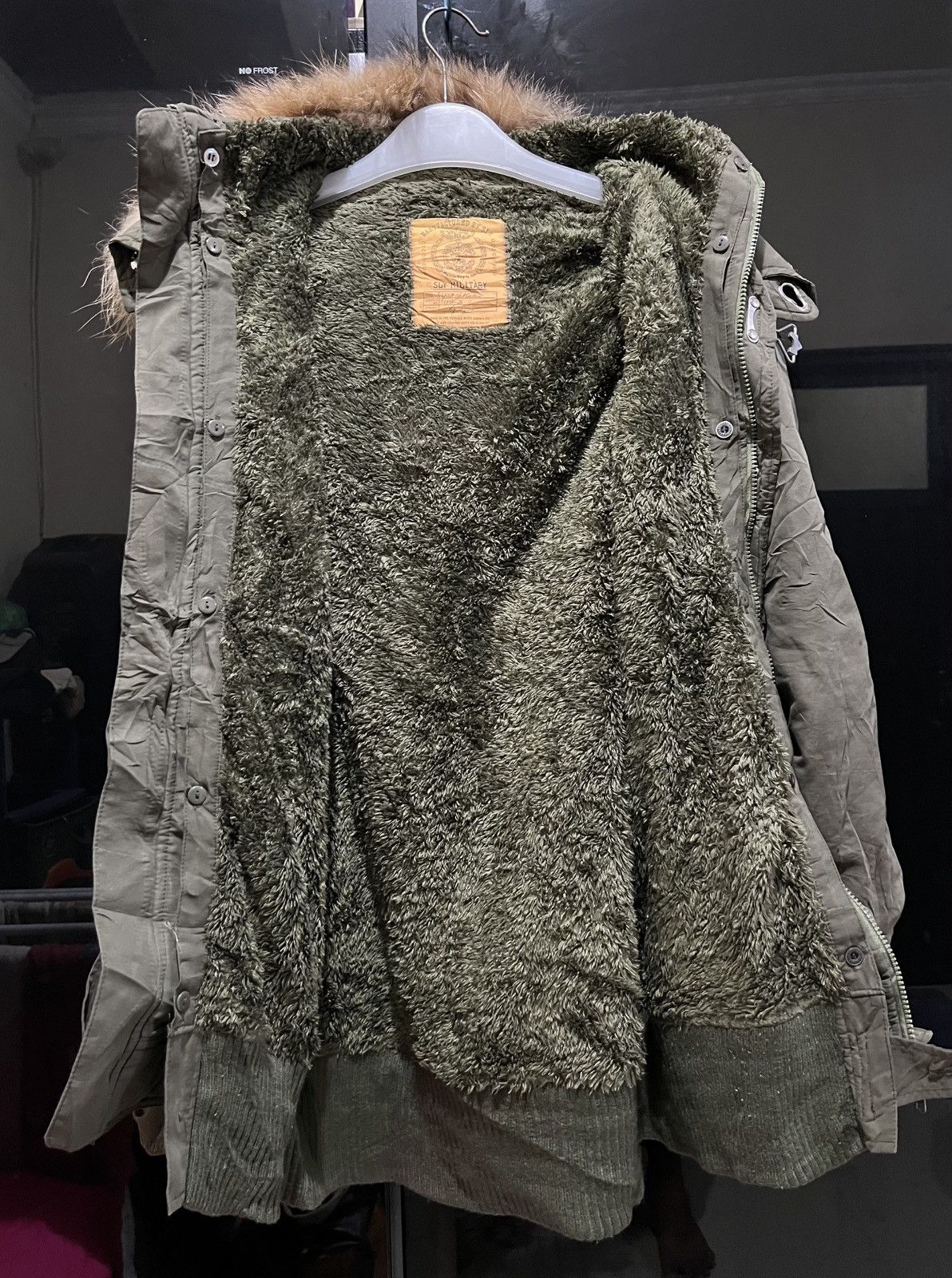 SLY SLY Military Bono Fur Parka grunge punk gothic vkei Size US M / EU 48-50 / 2 - 3 Thumbnail