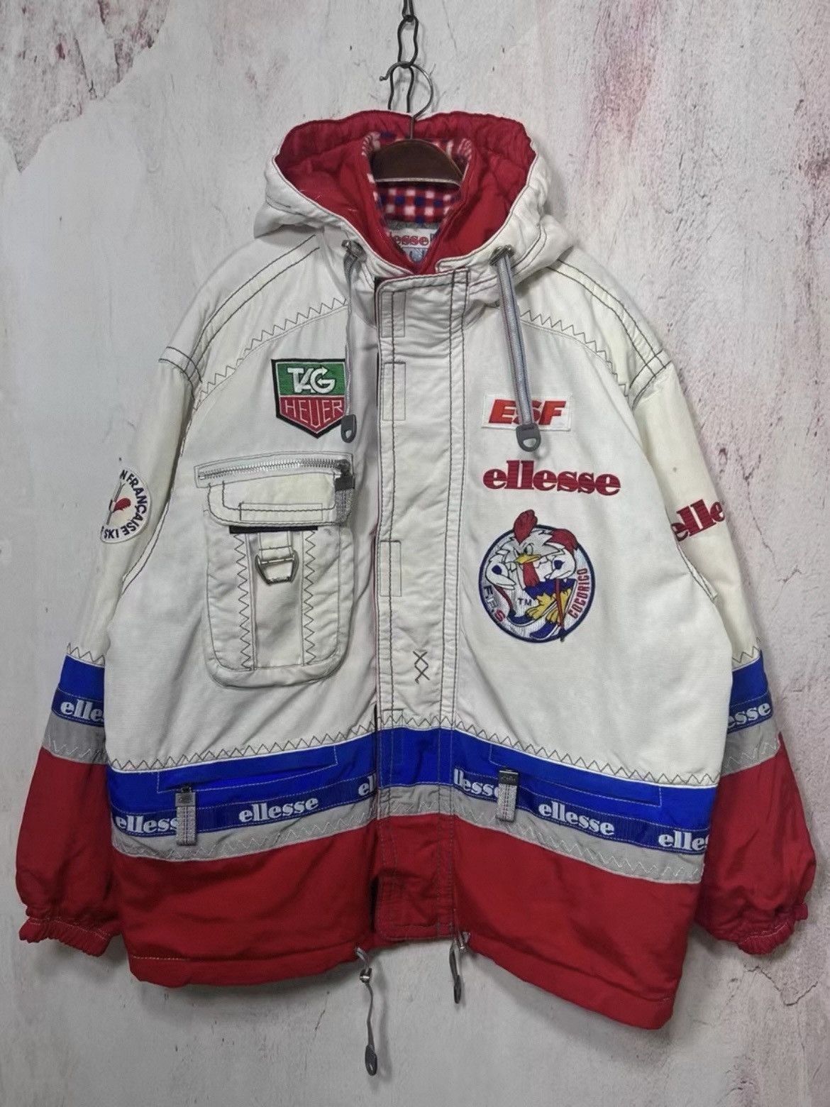 Ellesse Vintage 80s Tag Heuer X Ellesse Winter Jacket Size US M / EU 48-50 / 2 - 1 Thumbnail