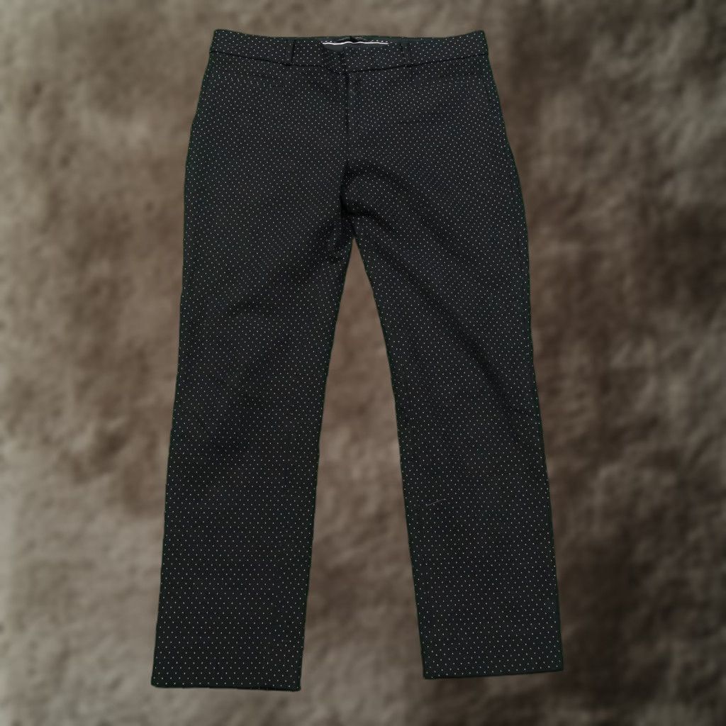 Banana Republic Vintage Banana Republic Geometric Pattern Black White Dress Pants Women Size 8 Fall Winter Size 30" / US 8 / IT 44 - 1 Thumbnail