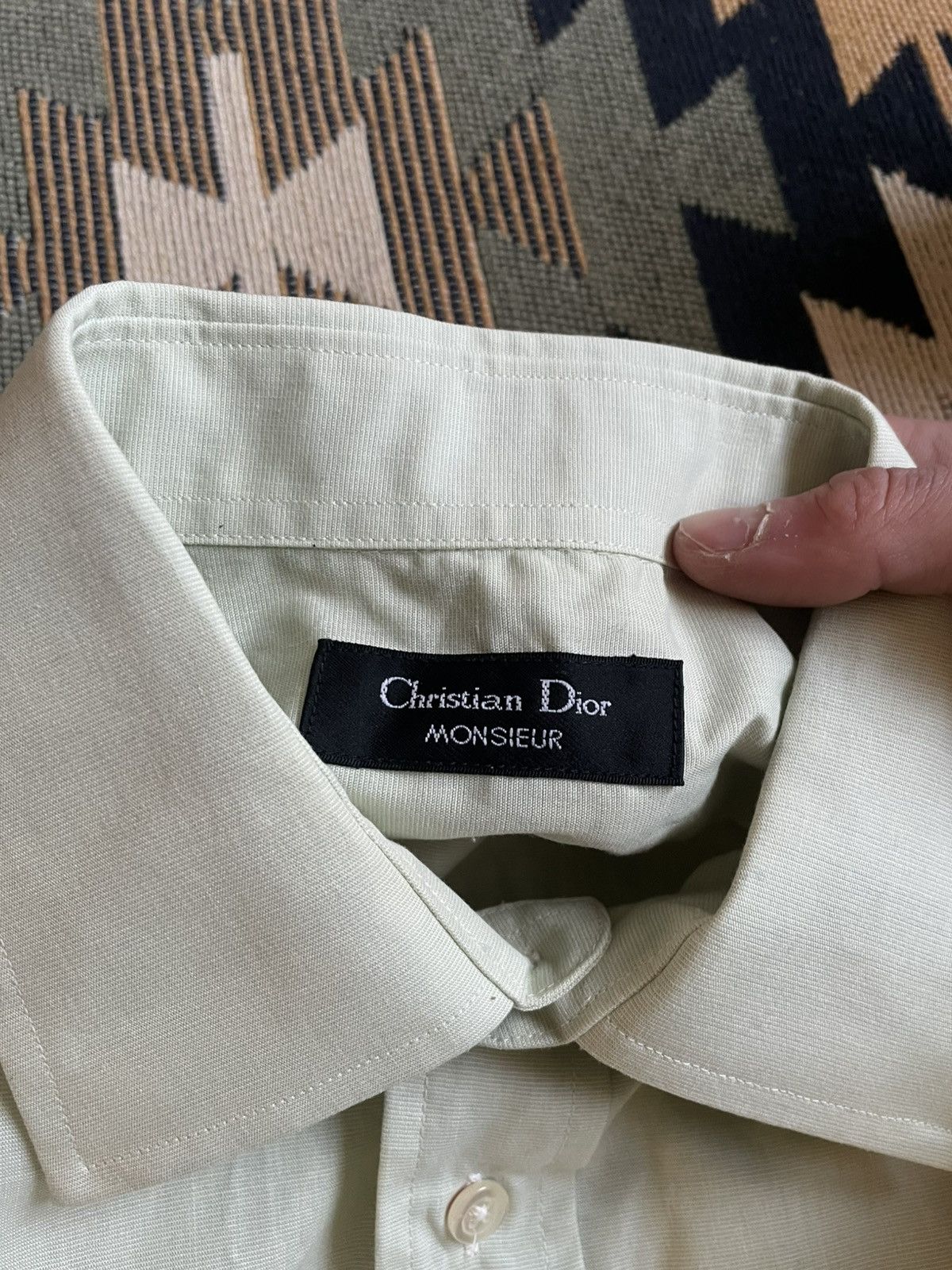 Christian Dior Monsieur × Vintage Christian Dior Monsieur Logo Button Up Shirt Size US L / EU 52-54 / 3 - 9 Thumbnail