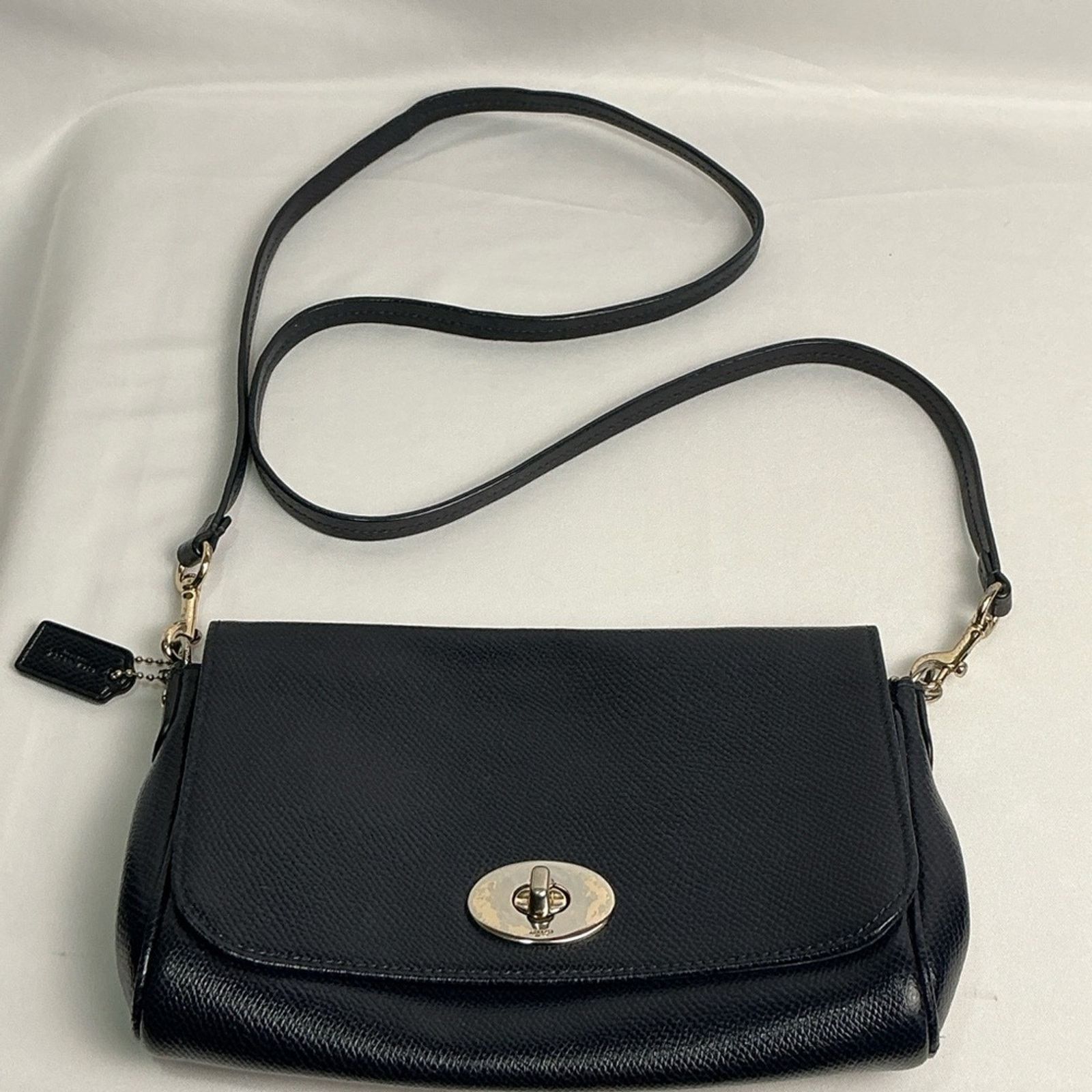 Coach Coach Mini Ruby Navy Blue Leather Crossbody 2 Straps 34604 Size ONE SIZE - 8 Thumbnail