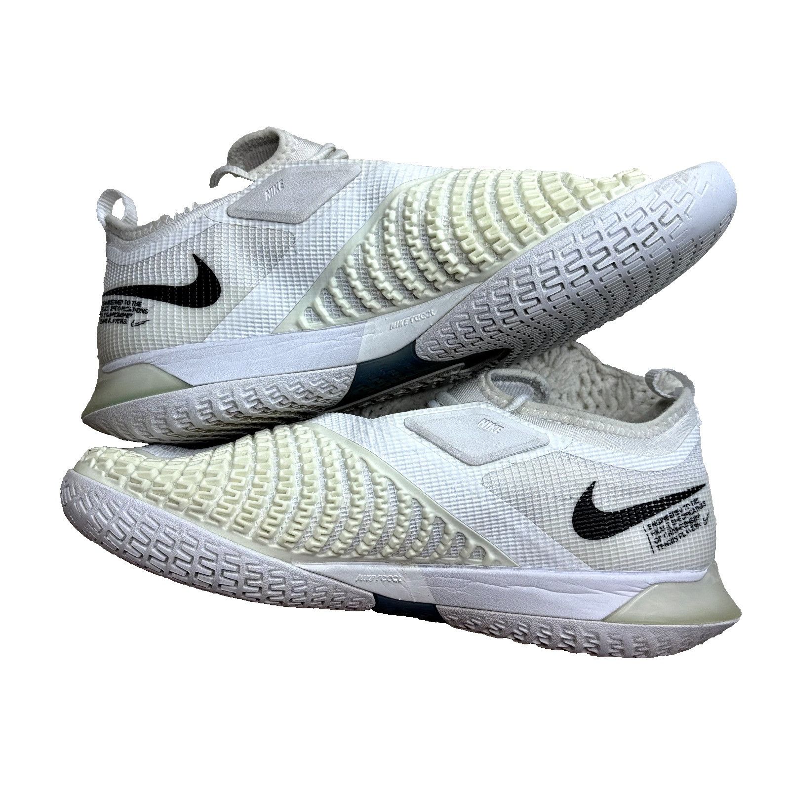 Nike Nike React Vapor NXT HC White Black Men's Tennis Shoes CV072