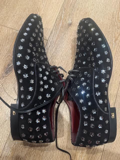 Dolce & Gabbana Dolce and Gabbana Crystal Star Suede Studded Derby Size US 8.5 / EU 41-42 - 5 Thumbnail