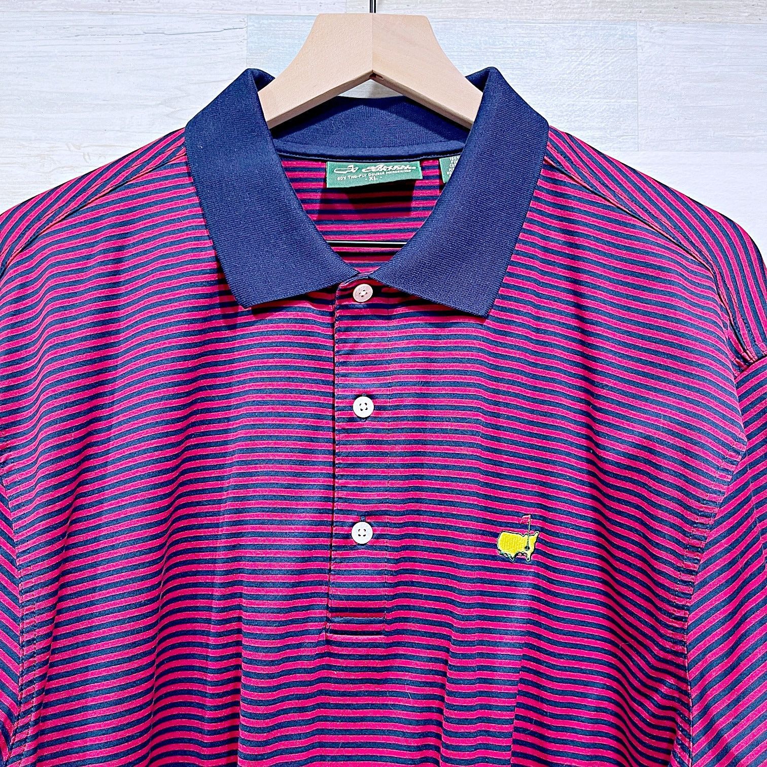 The Masters Masters Augusta National Golf Polo Shirt Red Blue Striped XL Size US XL / EU 56 / 4 - 2 Thumbnail
