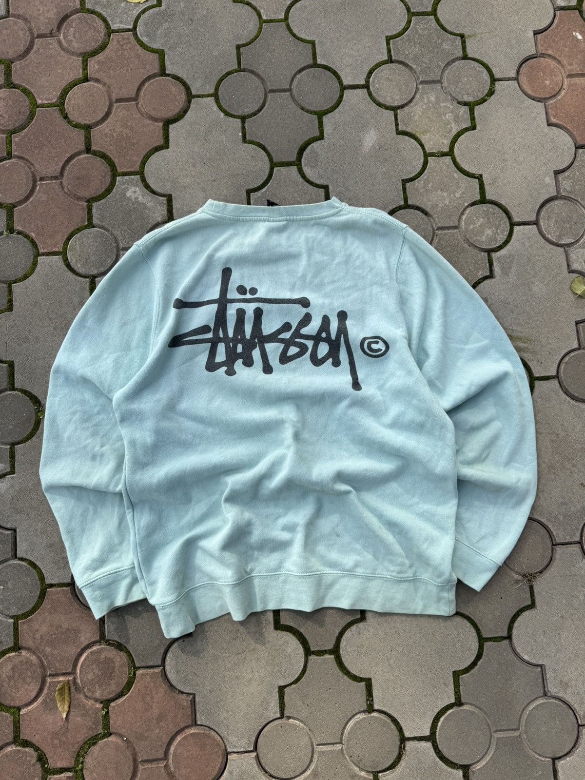 Stussy Vintage Stussy Big Logo Oversized Sweatshirt Y2K USA Size US L / EU 52-54 / 3 - 1 Thumbnail