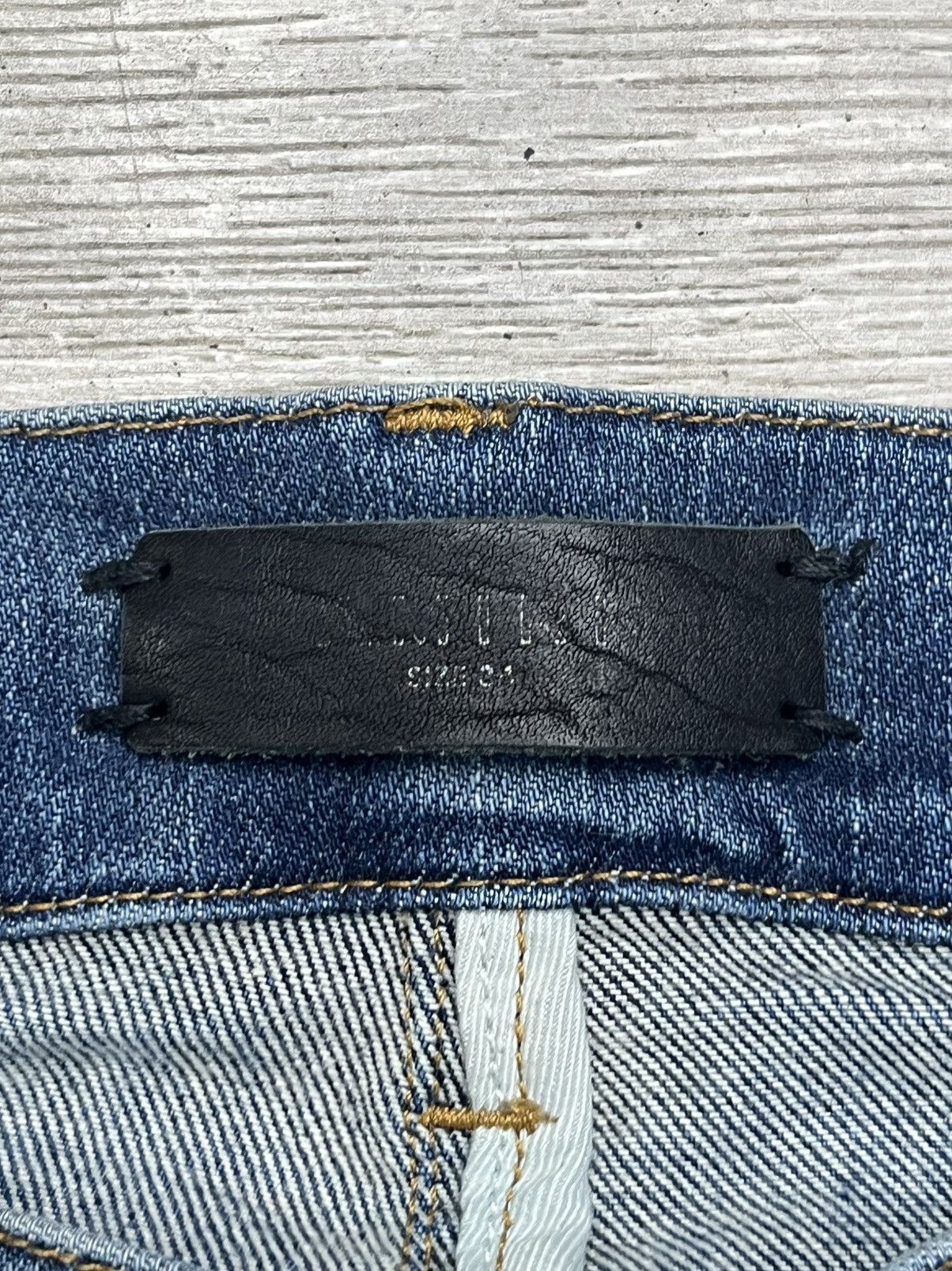 Amiri Amiri MX1 skinny jeans in a blue indigo wash Size US 34 / EU 50 - 3 Thumbnail