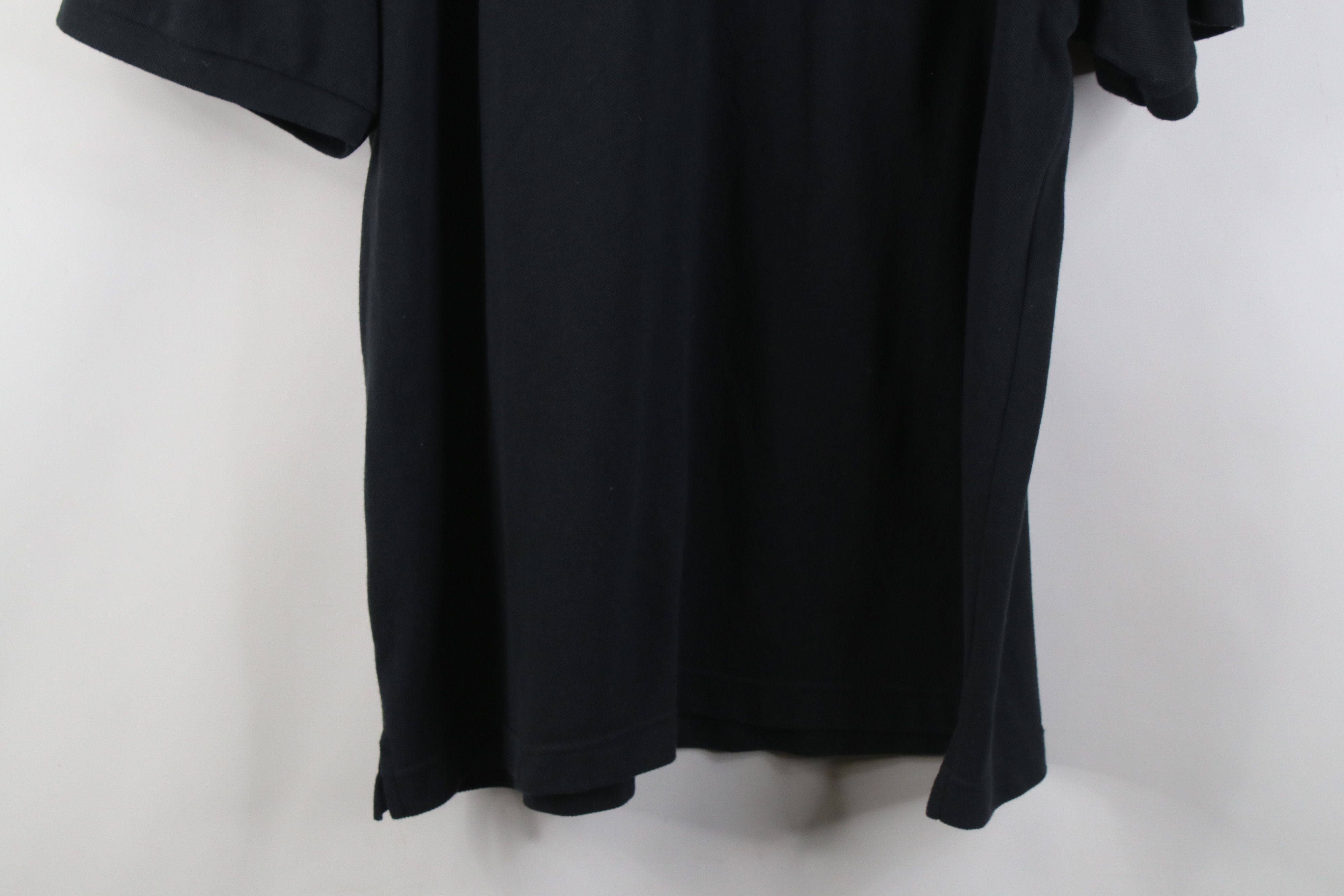 Vintage Vintage 90s Streetwear Pique Knit Golf Polo Shirt Black Size US XL / EU 56 / 4 - 13 Thumbnail