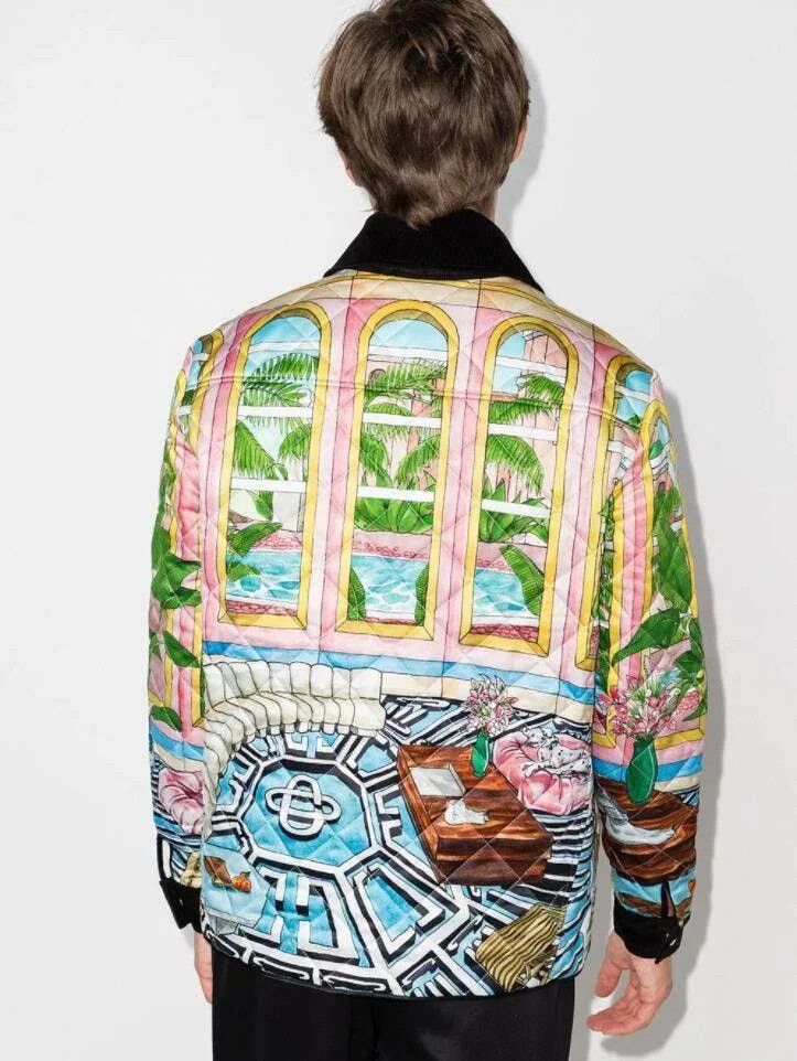 Casablanca o1mle0424 Unisex Dream House Hunting Jacket in Multicolor Size US XS / EU 42 / 0 - 4 Thumbnail
