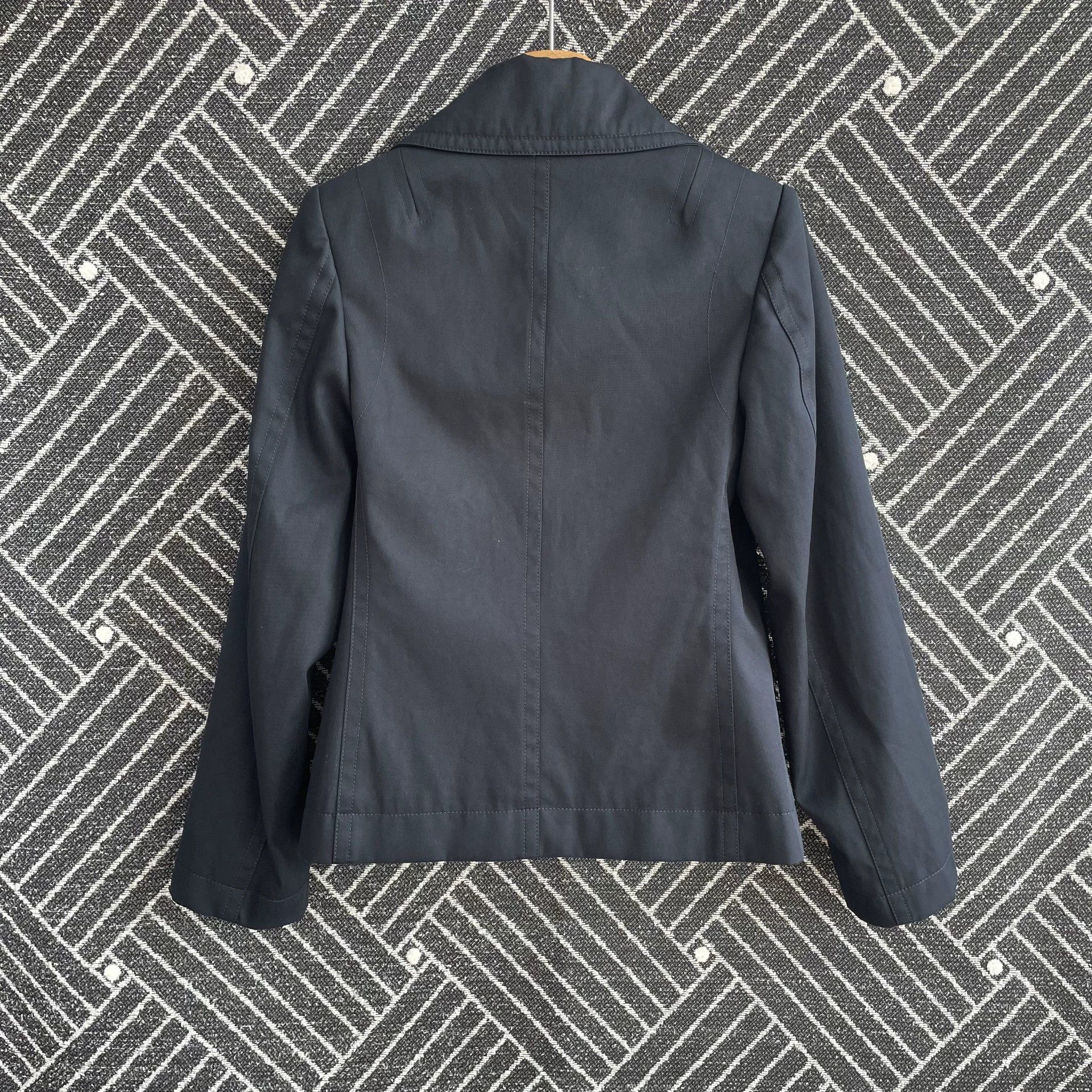 Bottega Veneta Bottega Veneta Women's Solid Blue Lapel Jacket Size XS / US 0-2 / IT 36-38 - 2 Thumbnail