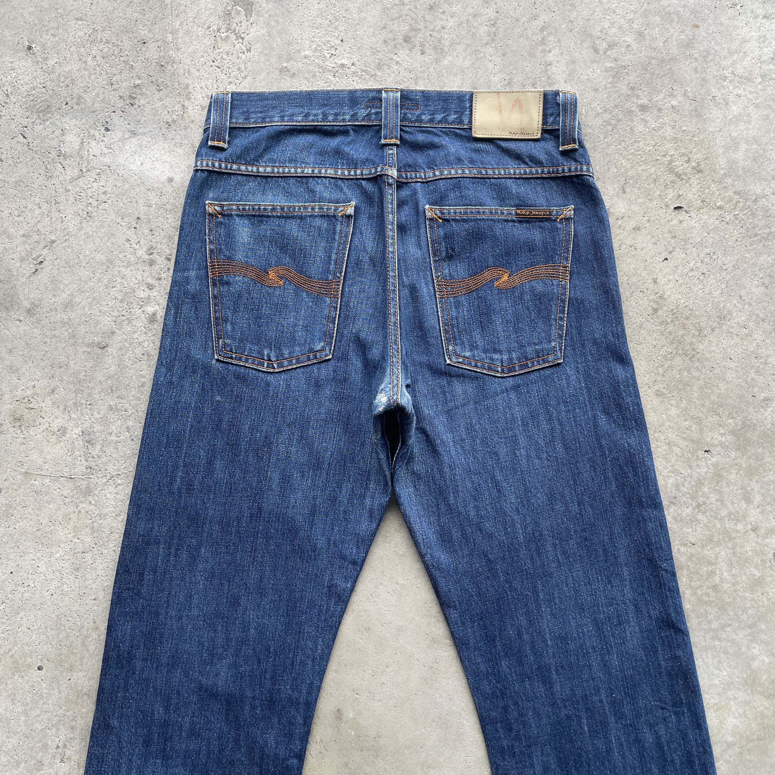 Nudie Jeans W32x31 VINTAGE NUDIE JEANS FLYBUTTON FADED PANTS DENIM Size US 32 / EU 48 - 13 Thumbnail
