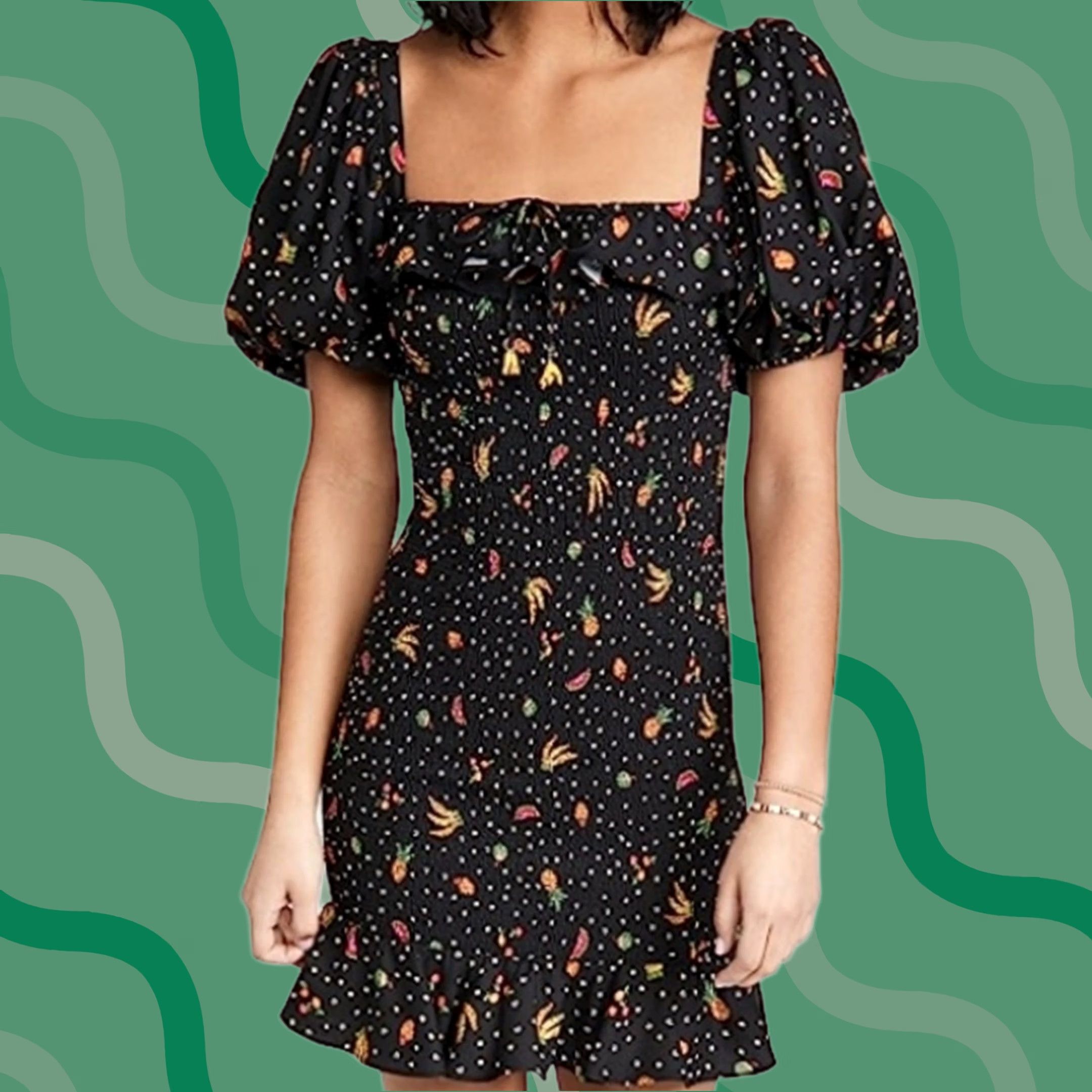 farm rio smocked mini dress Farm Rio Cotton Smocked Mini Dress