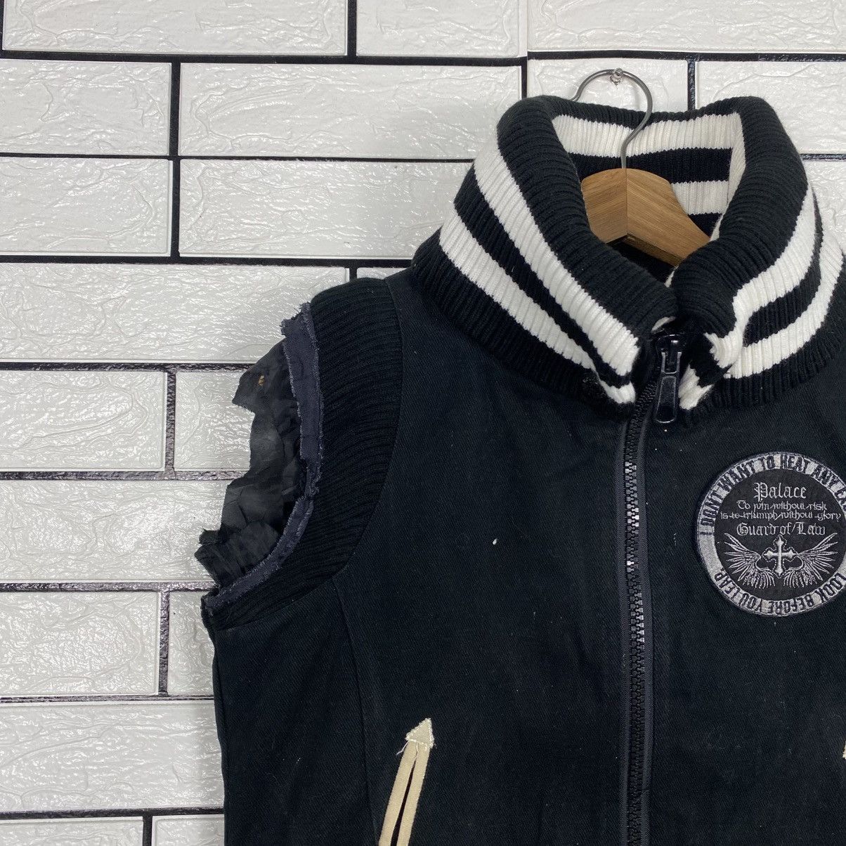 Japanese Brand 📌Vintage Wool Bomber Jacket Rush Hour Punk Design Size US M / EU 48-50 / 2 - 8 Thumbnail