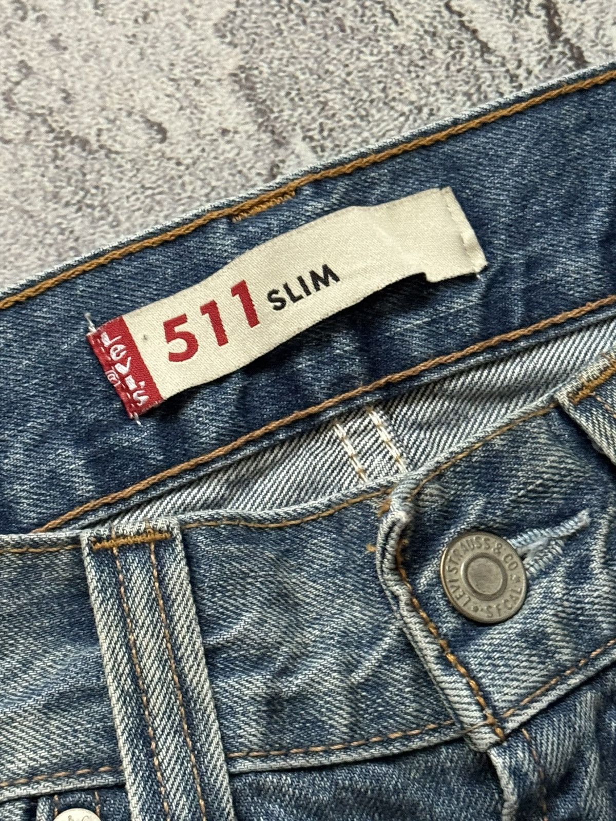 Levi's × Levi's Vintage Clothing × Vintage Levi’s 511 31/34 blue wash denim pant trouser Jean chino Size US 31 - 11 Thumbnail