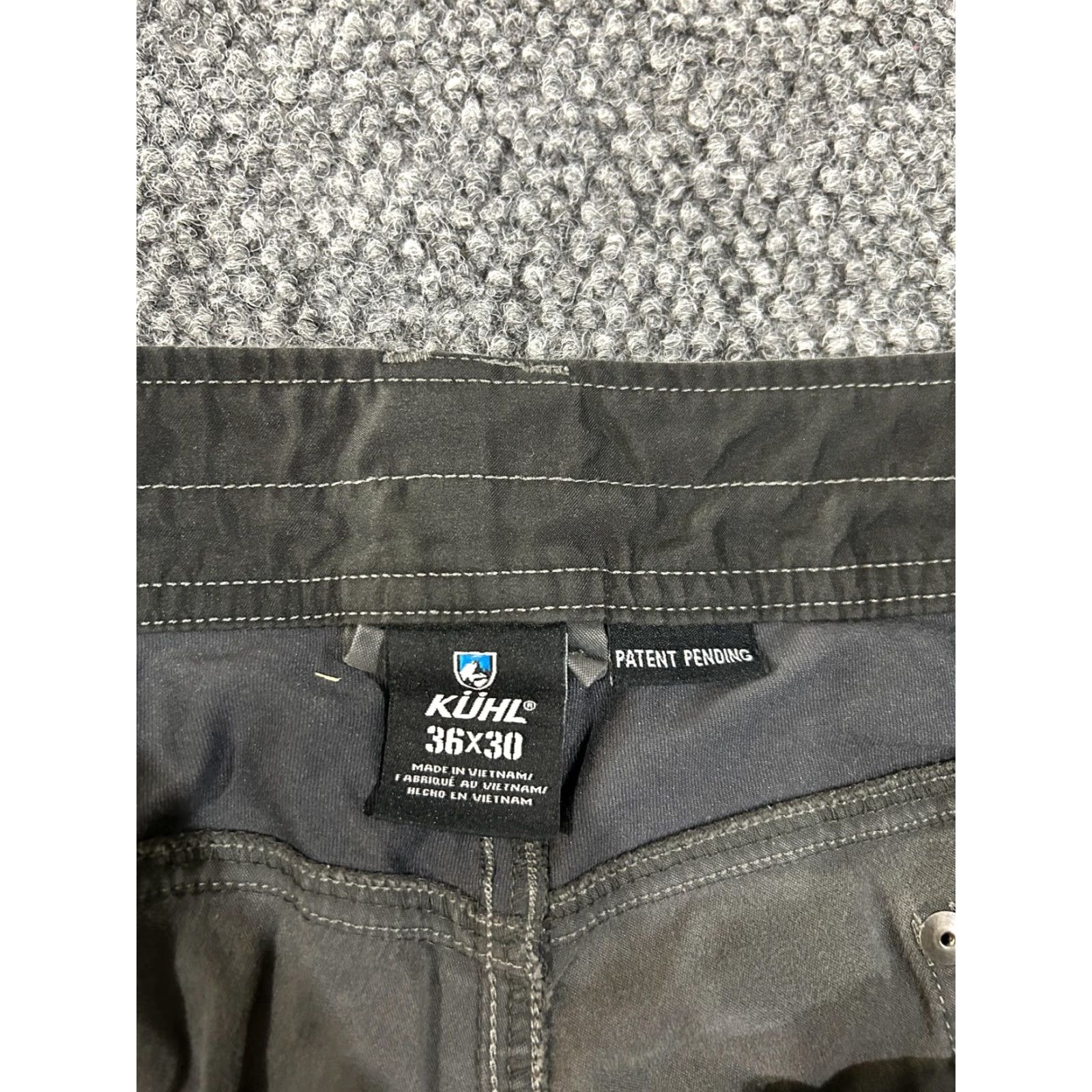 Vintage Kuhl Mens Cargo Pants 36x30 Gray Stretch Outdoor Hiking Travel Workwear Casual Five-Pocket Design Size US 36 / EU 52 - 3 Thumbnail
