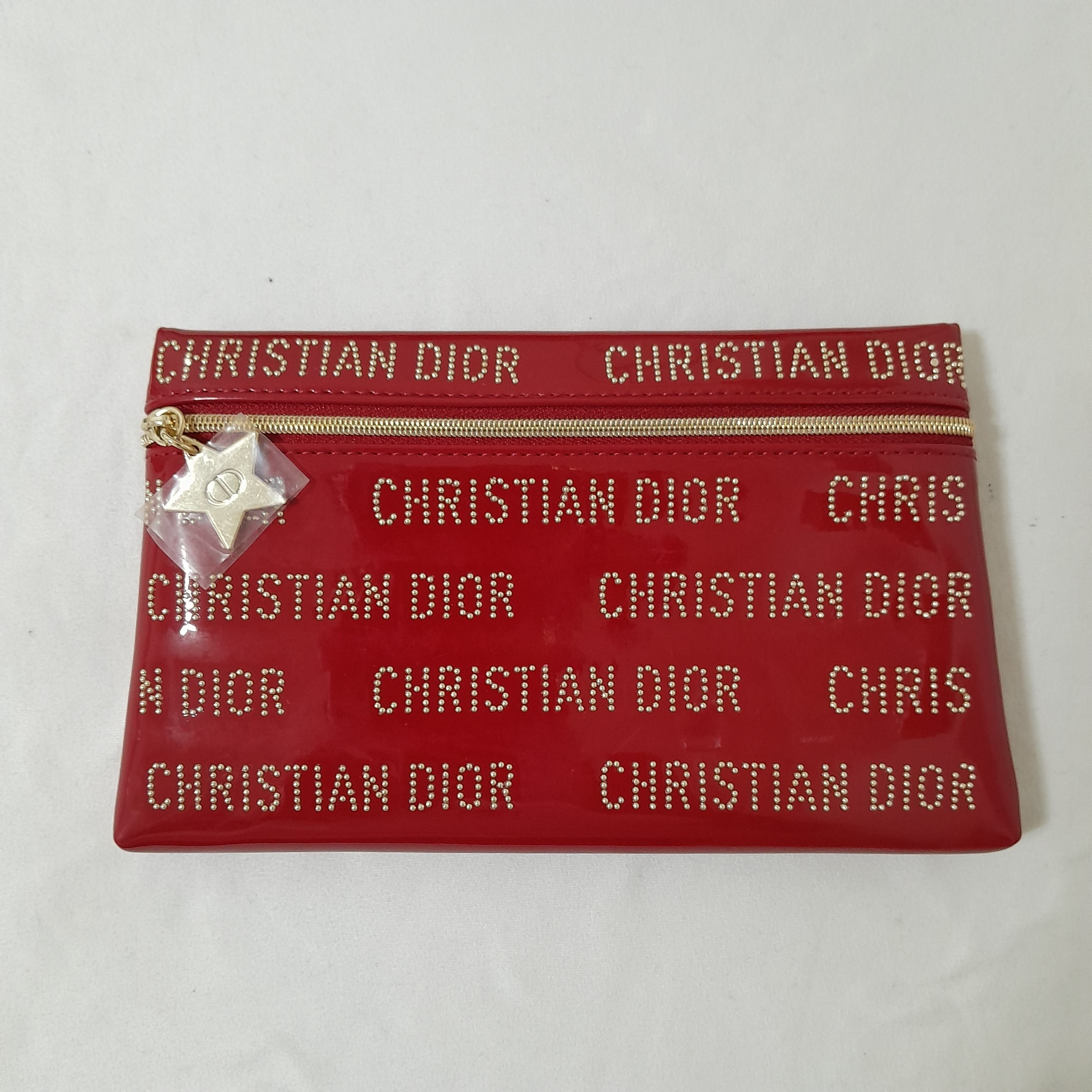 Dior Dior Red Enamel Makeup Bag with added Sling Size ONE SIZE - 2 Thumbnail