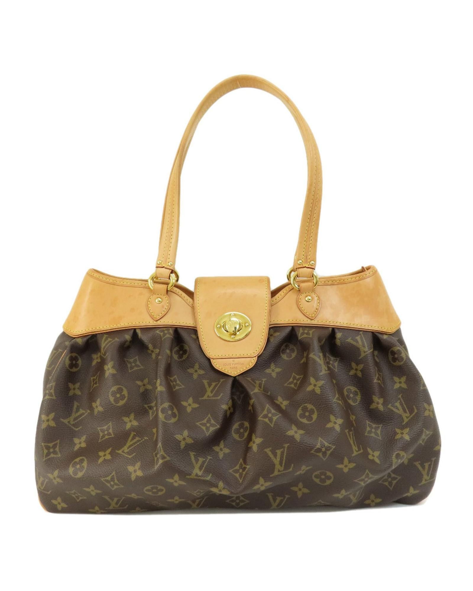 image of Louis Vuitton Timeless And Elegant Monogram Tote Bag in Brown, Women's