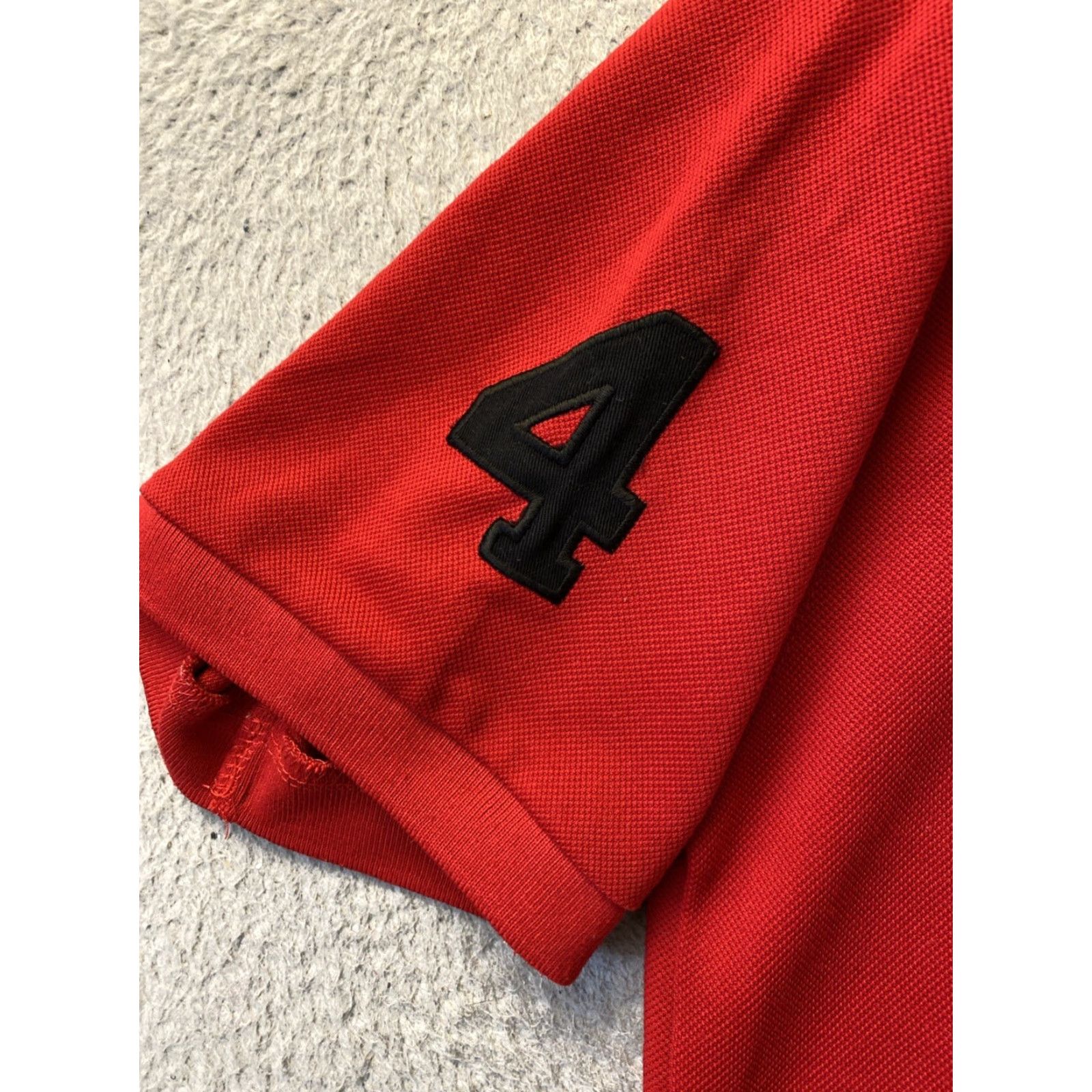 Ralph Lauren VINTAGE Ralph Lauren Polo Shirt XL Red Solid Short Sleeve Collared Casual Mens Size US XL / EU 56 / 4 - 5 Thumbnail