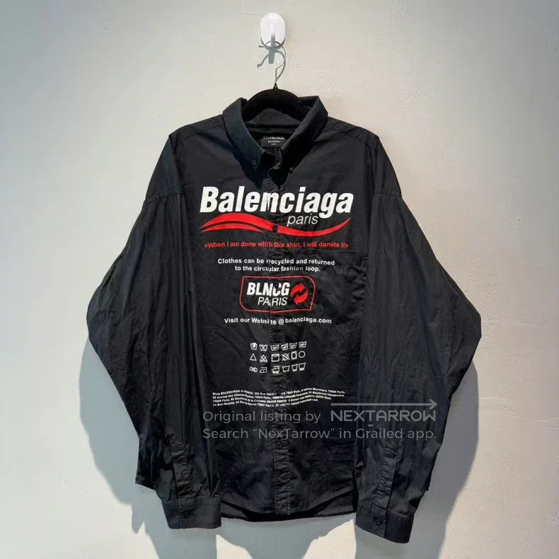 Balenciaga Balenciaga Wave Eco Shirt Size US M / EU 48-50 / 2 - 1 Thumbnail