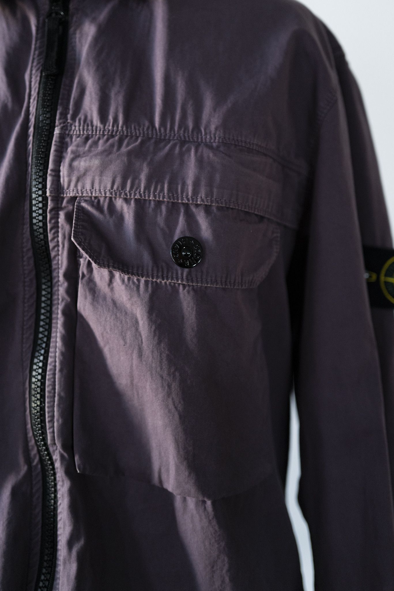 Stone Island Stone Island Garment Dyed Overshirt Plum sz. L Size US L / EU 52-54 / 3 - 2 Thumbnail
