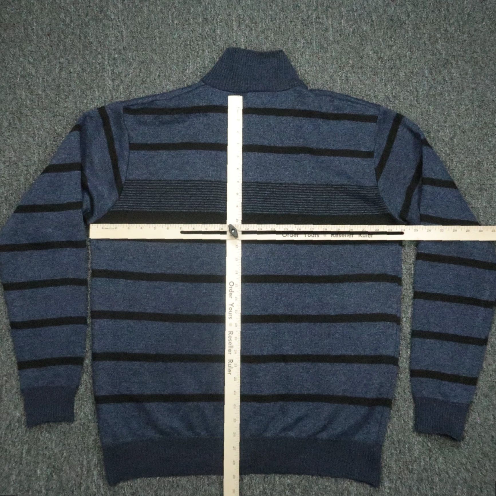 Polo Ralph Lauren VINTAGE Polo Ralph Lauren Sweater Shirt Men XL Blue Black Striped 1/4 Zip All Seasons Pullover Gift Ideas Mens Size US XL / EU 56 / 4 - 5 Thumbnail