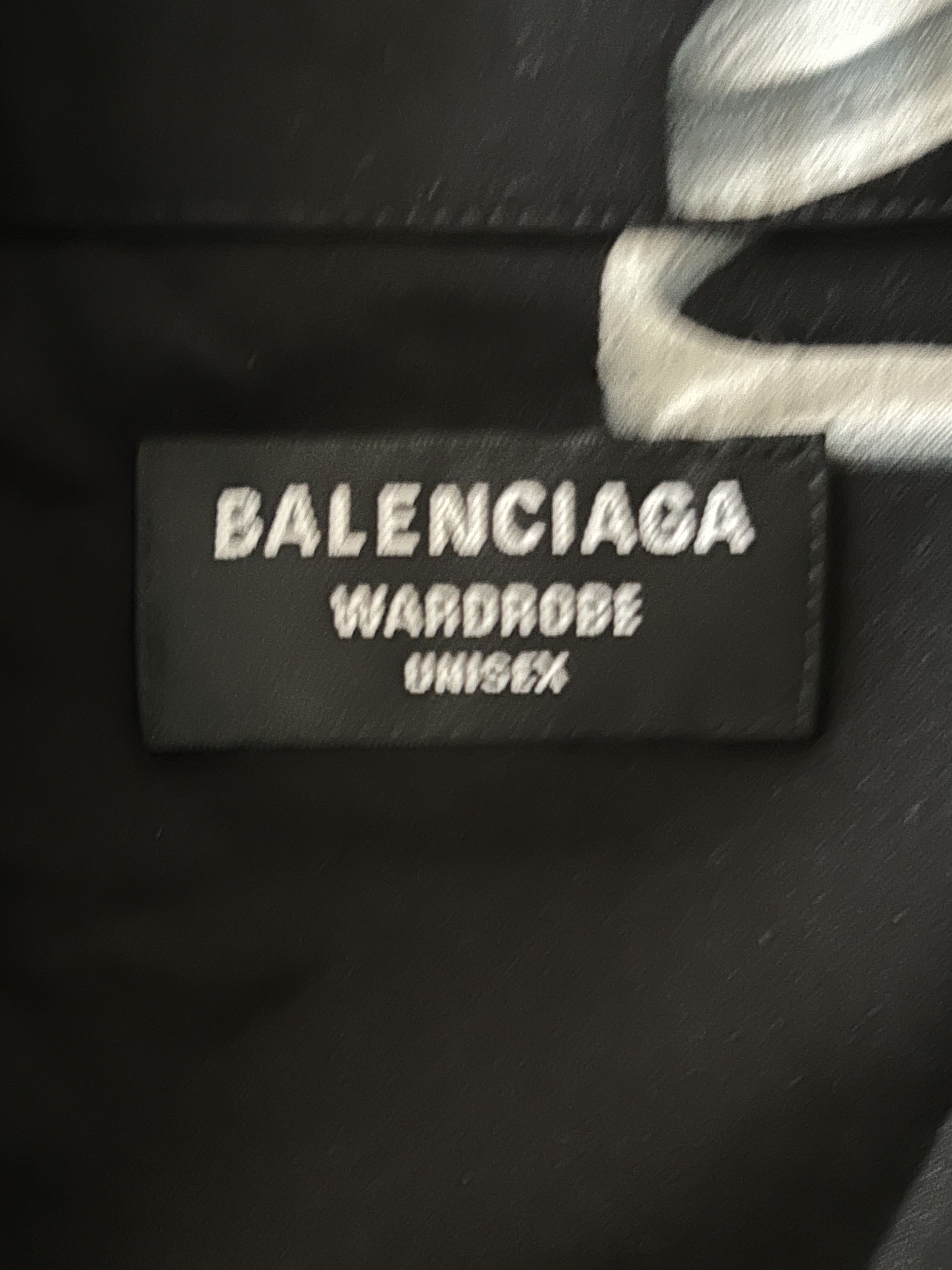 Balenciaga Balenciaga Black & White Script Button Up Shirt Size US XXL / EU 58 / 5 - 3 Thumbnail
