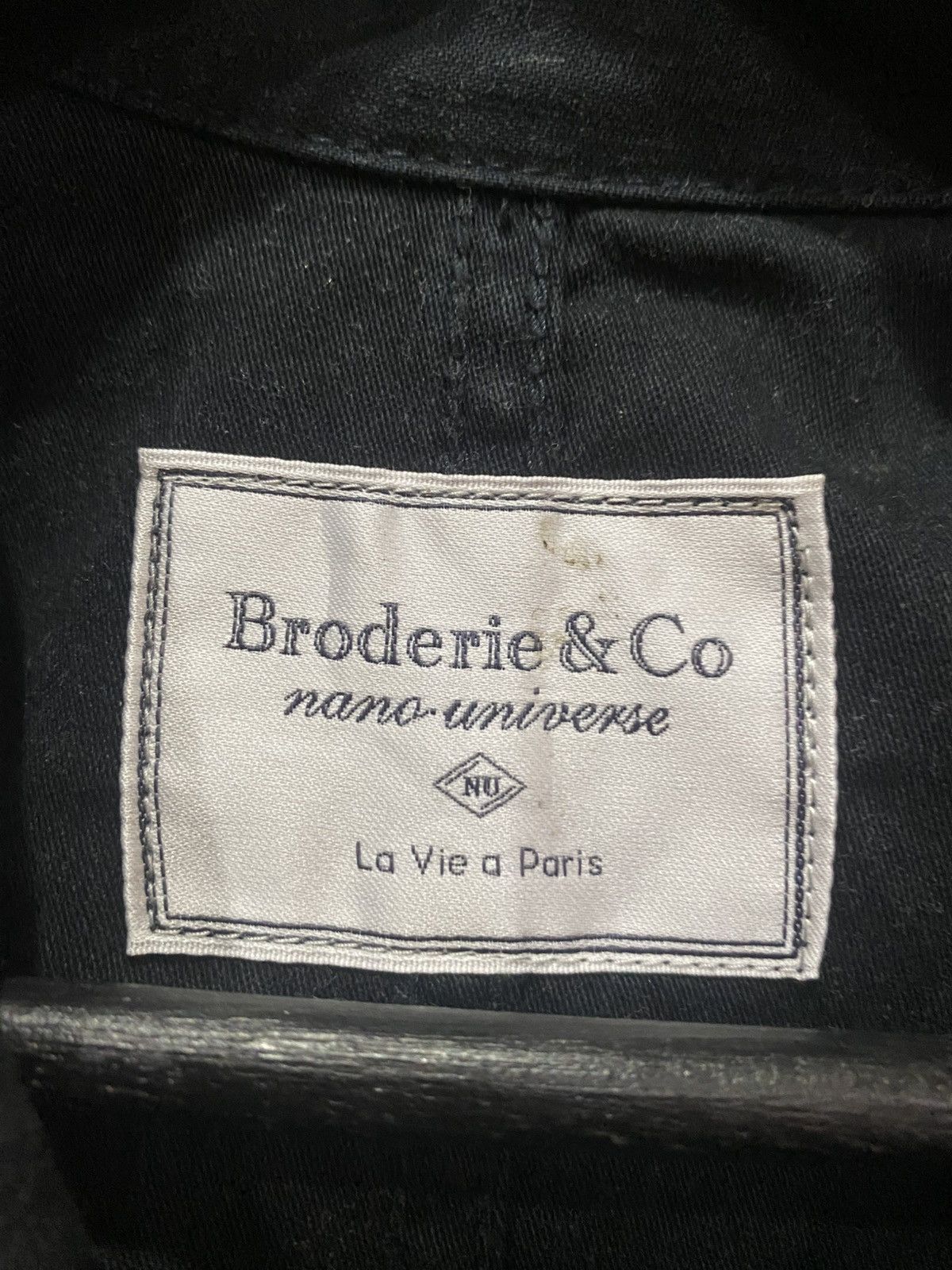 NANO universe Vintage Broderie & Co Nano Universe Military Jacket – Black Size US M / EU 48-50 / 2 - 4 Thumbnail