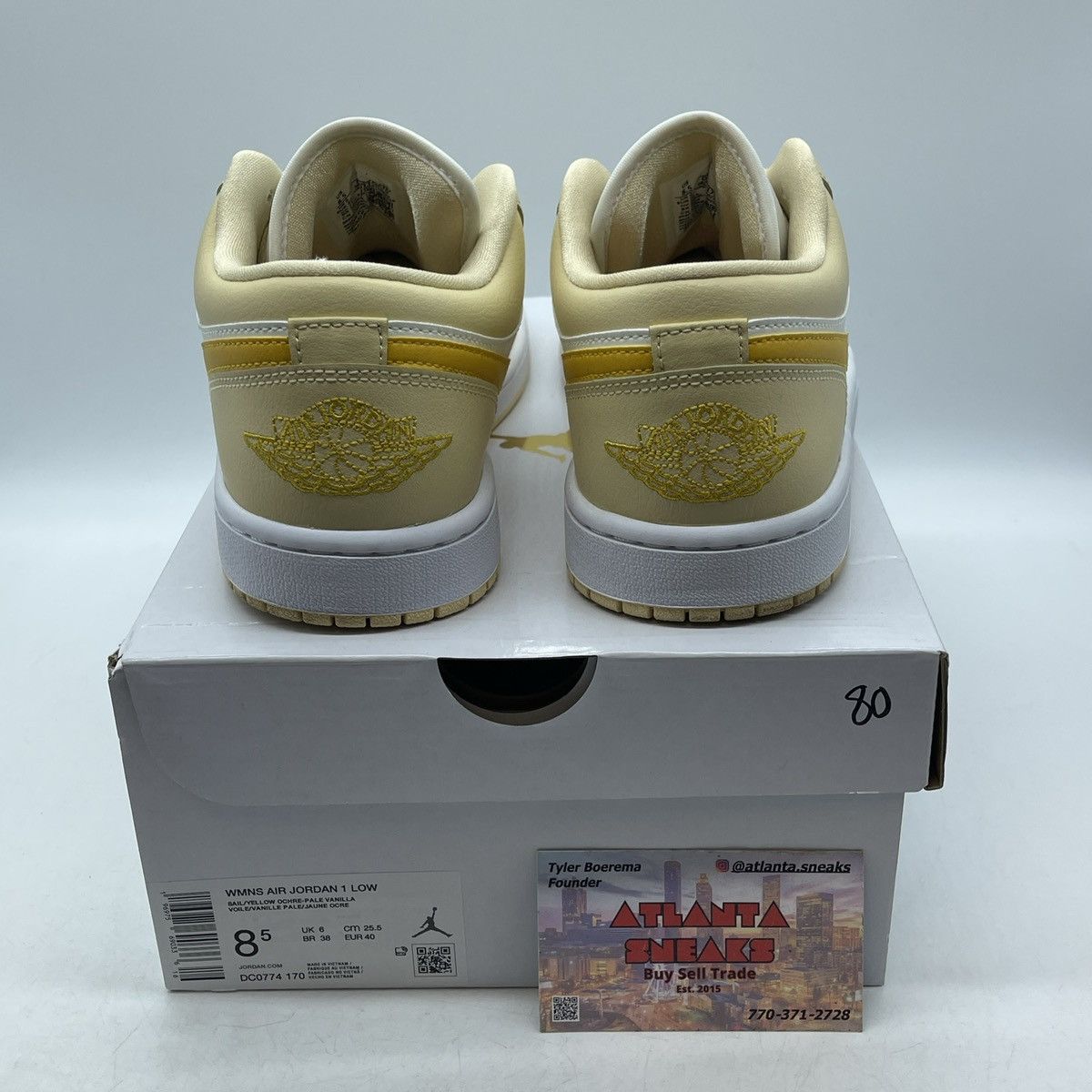 Jordan Brand Wmns air Jordan 1 low sail yellow orche Size US 8.5 / IT 38.5 - 3 Thumbnail