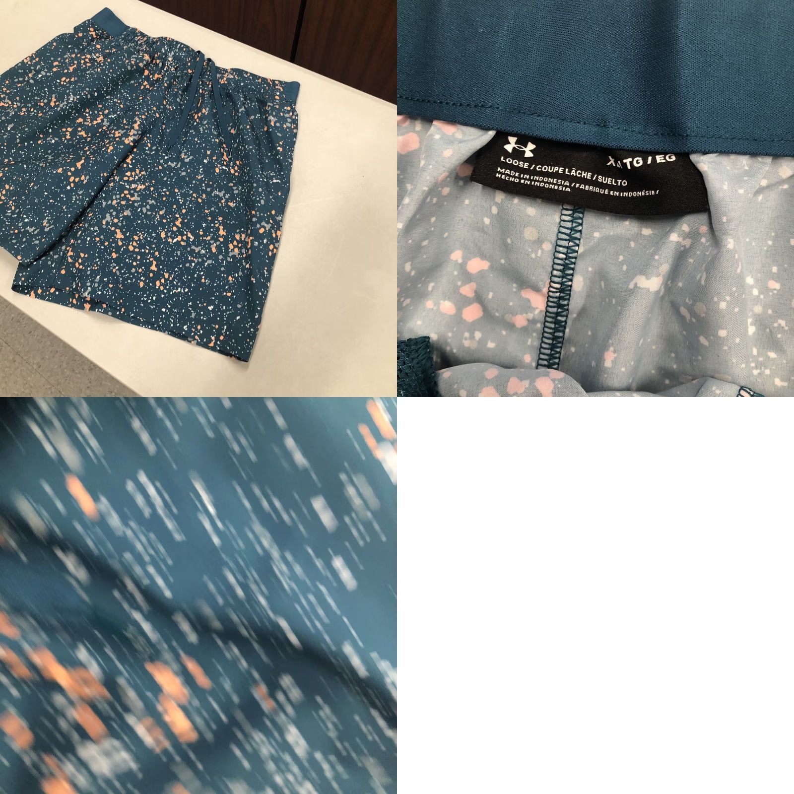 Under Armour VINTAGE Under Armour Shorts Men XL Blue 8 Inseam Lightweight Drawstring Athletic Sports 34in Waist 100% Polyester Size US 36 / EU 52 - 8 Thumbnail