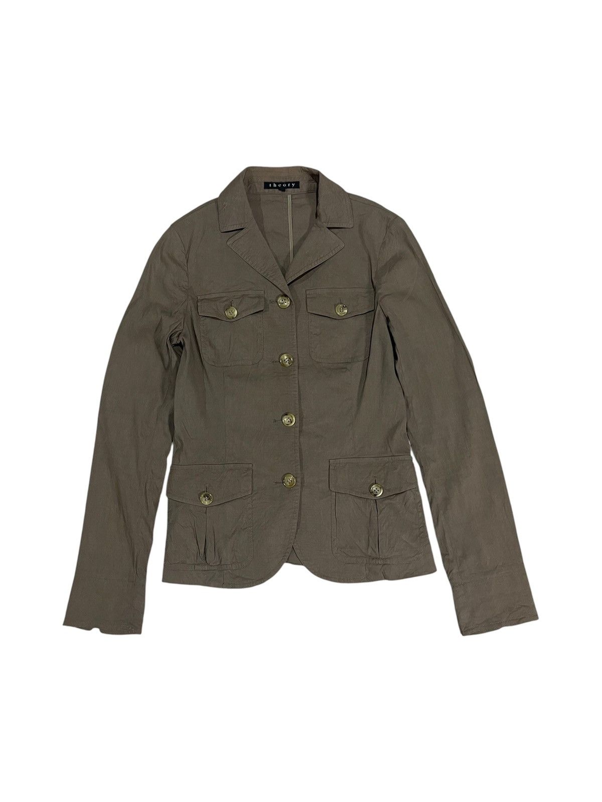Theory VINTAGE THEORY MULTI-POCKET DOUBLE BREAST JACKET Size XS / US 0-2 / IT 36-38 - 1 Thumbnail